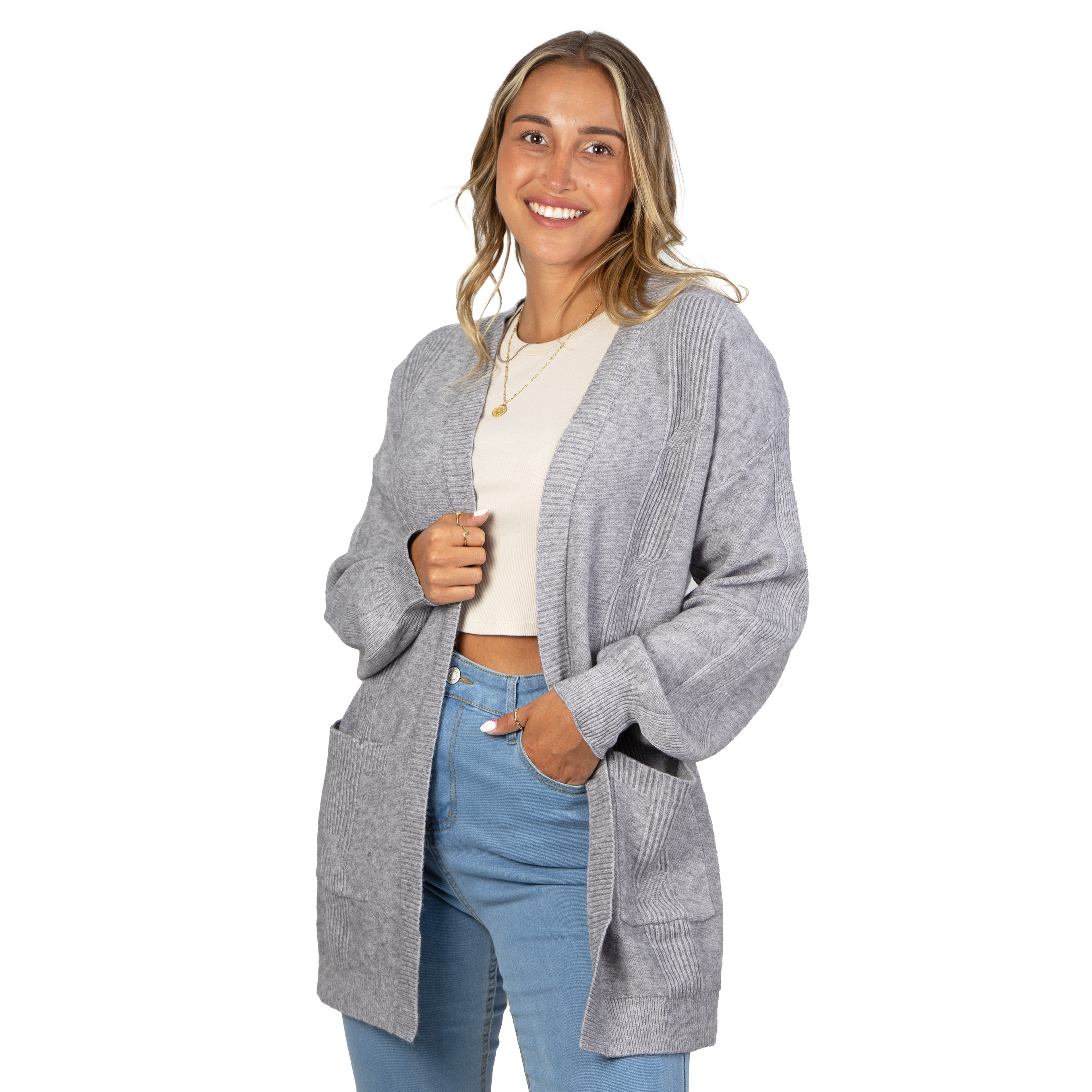 Cárdigan texturado Mujer colores diseño Lara 5