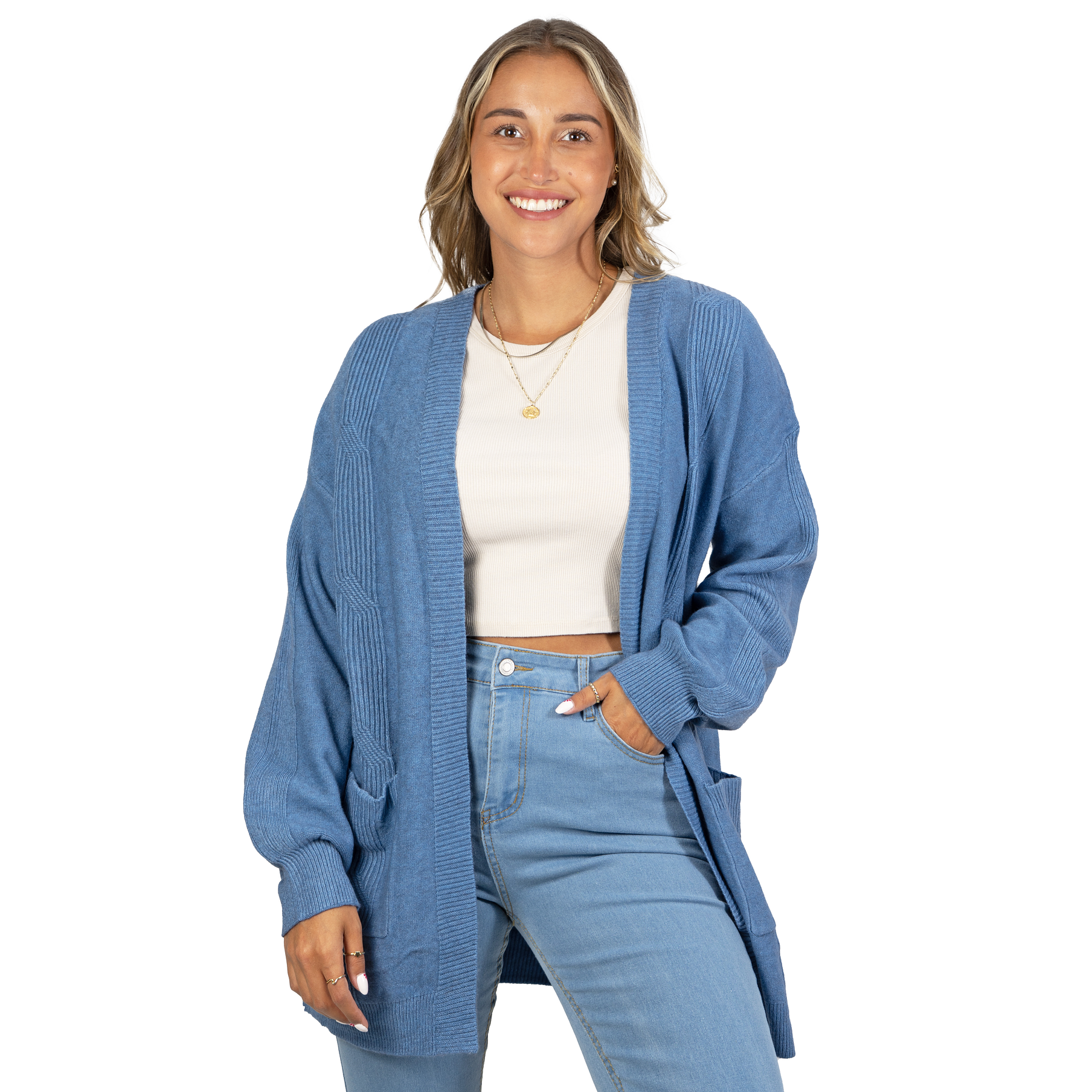 Cárdigan texturado Mujer colores diseño Lara 7