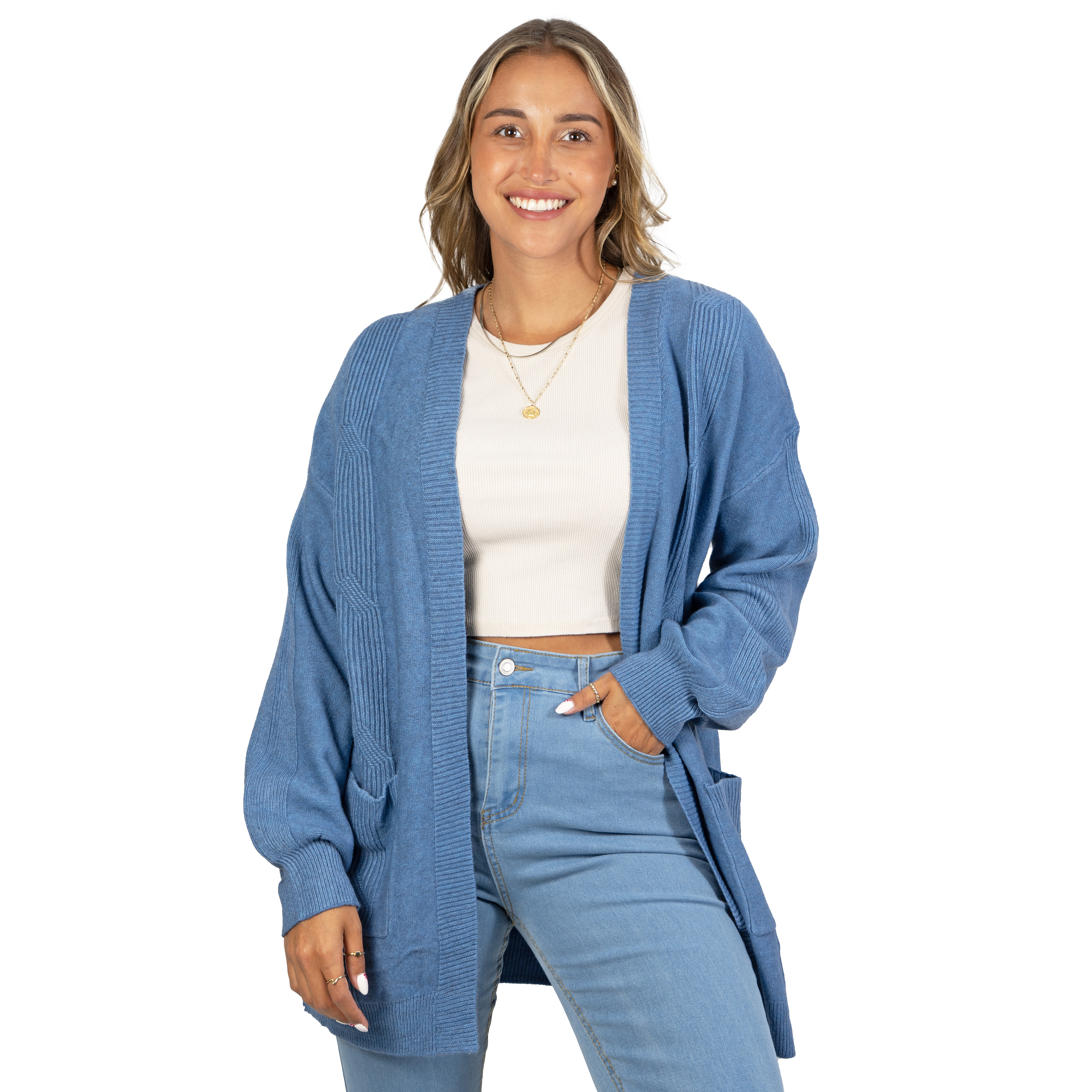 Cárdigan texturado Mujer colores diseño Lara 7