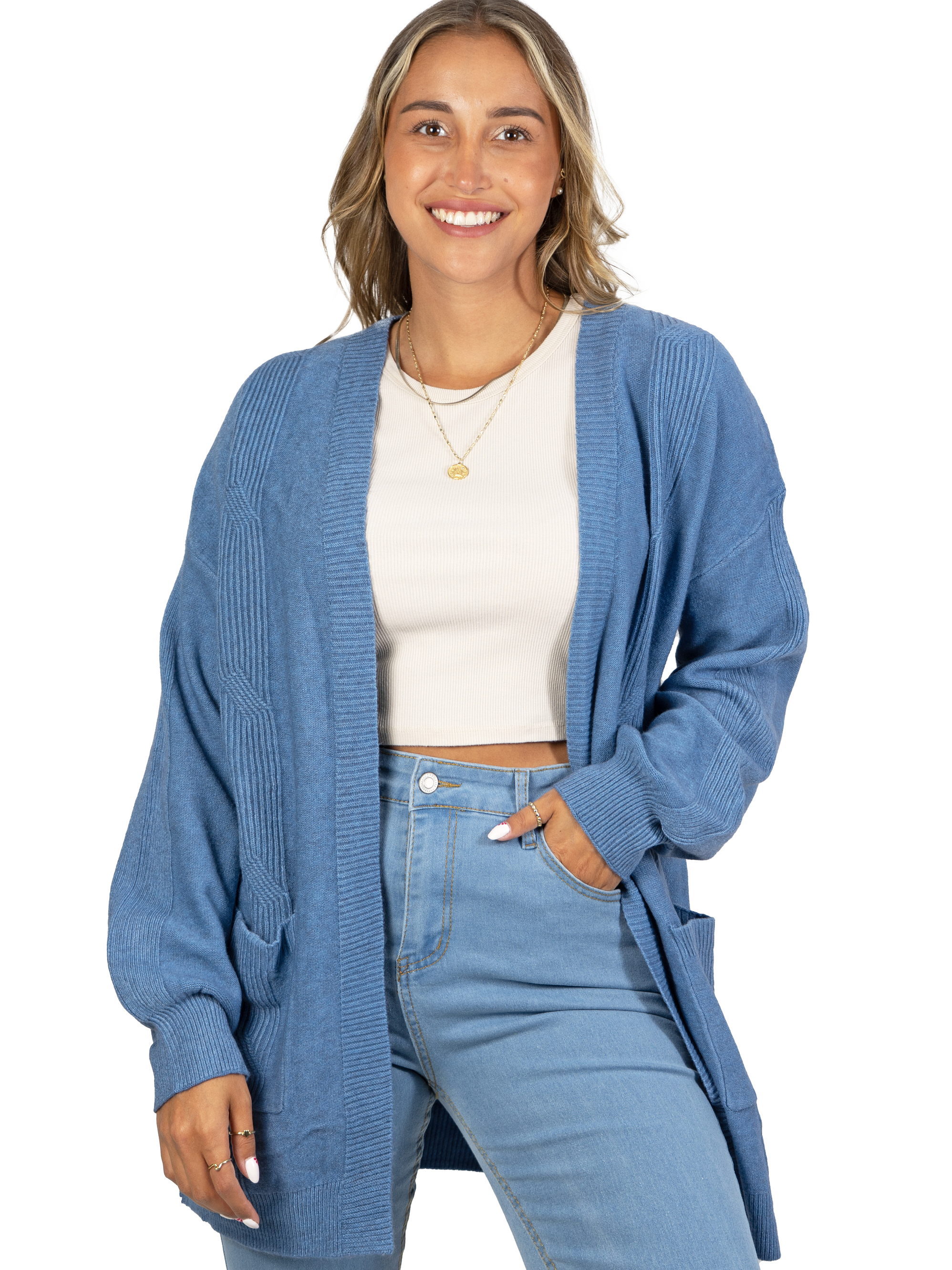 Cárdigan texturado Mujer colores diseño Lara 7