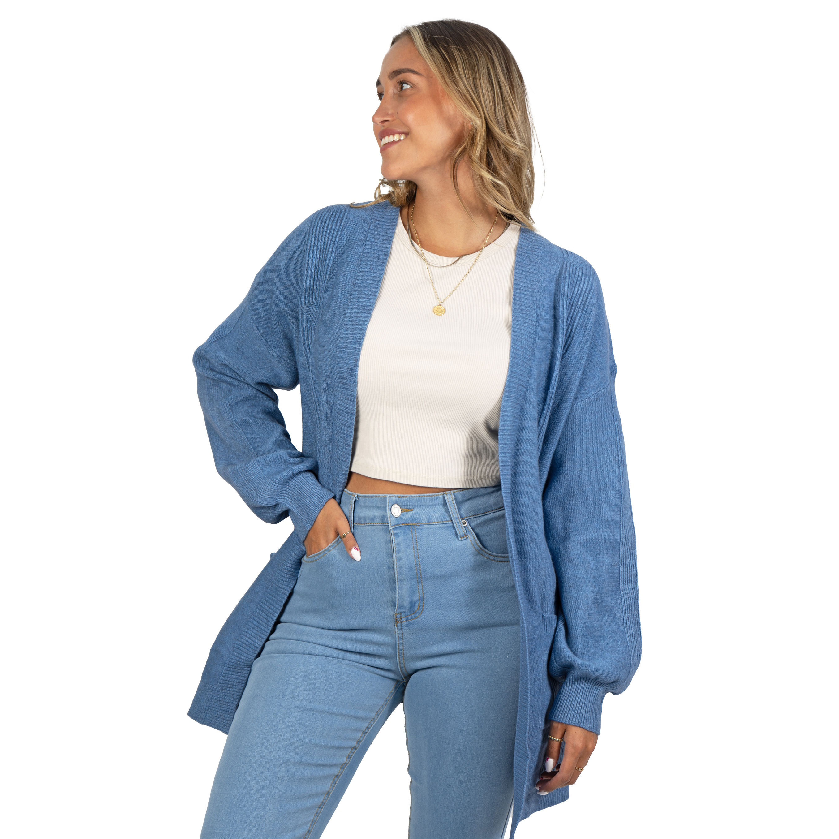 Cárdigan texturado Mujer colores diseño Lara 8