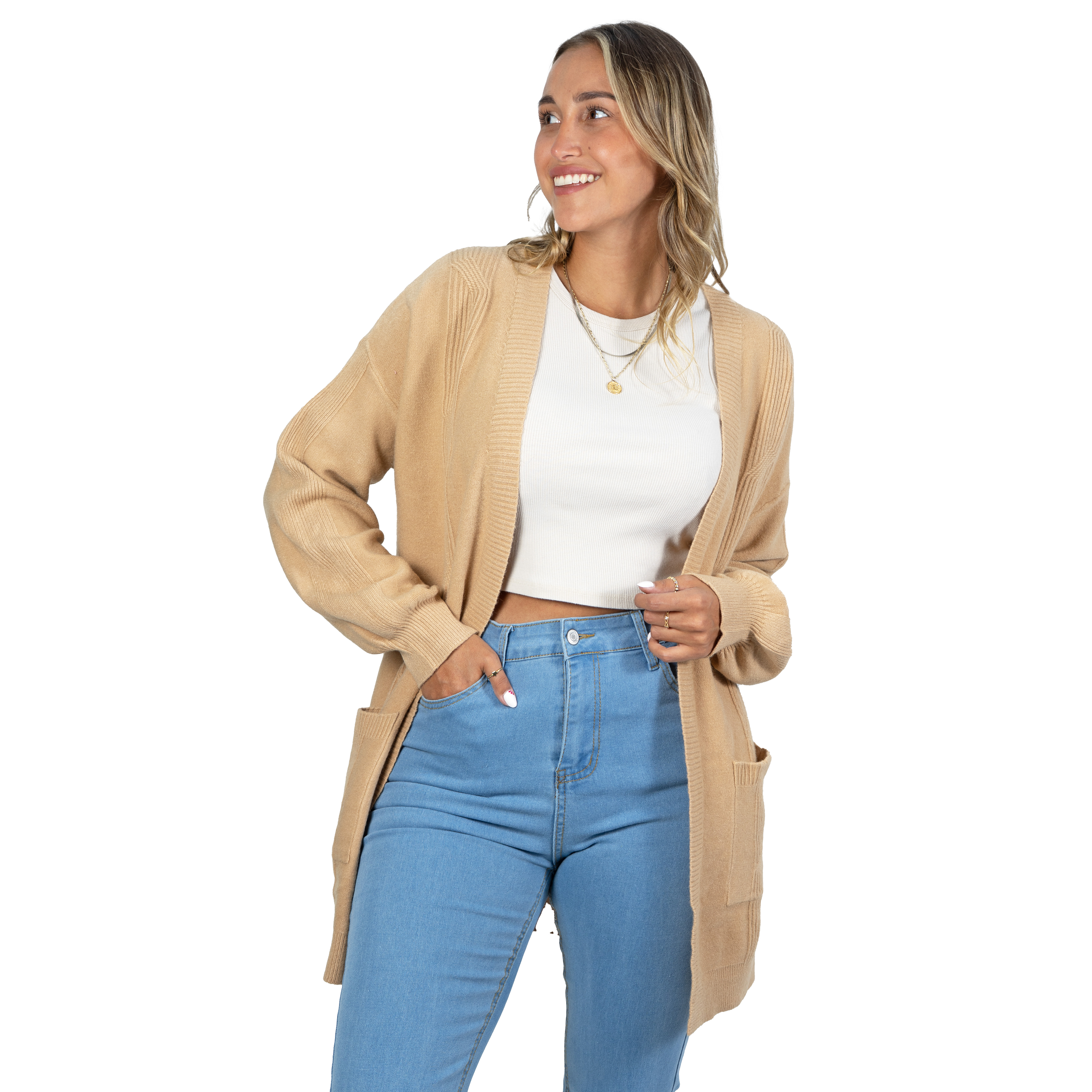 Cárdigan texturado Mujer colores diseño Lara 10