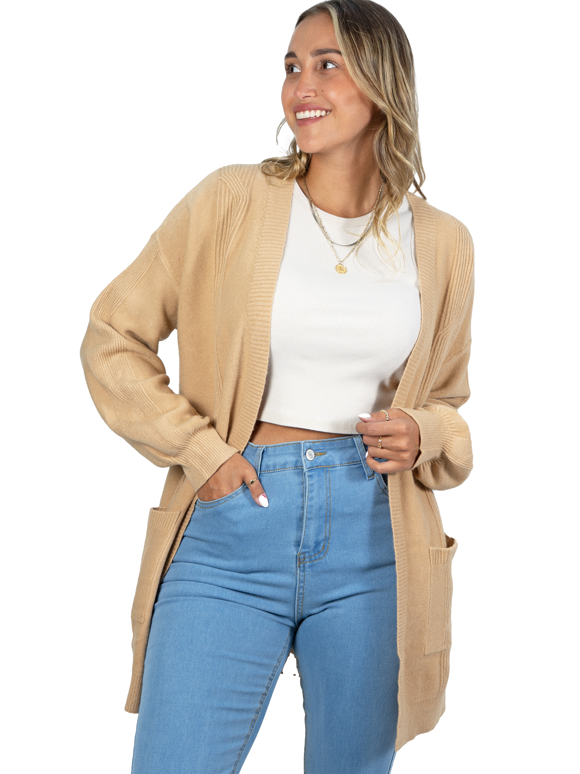 Cárdigan texturado Mujer colores diseño Lara 10