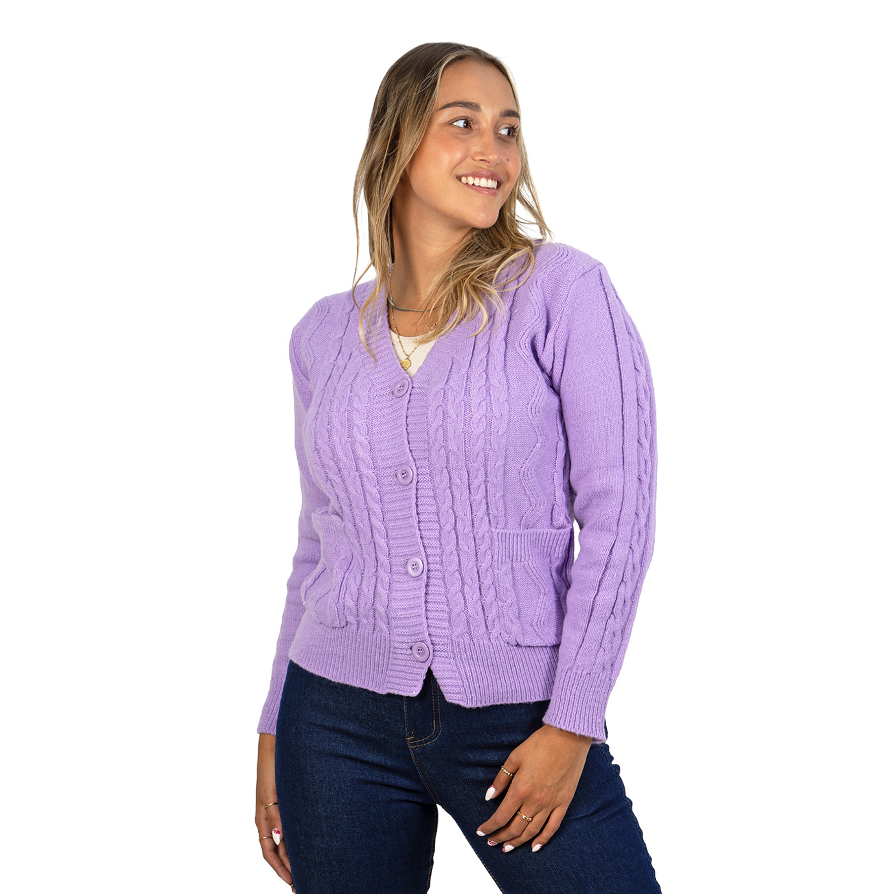 Chaleco básico colores trenzado Ana 6