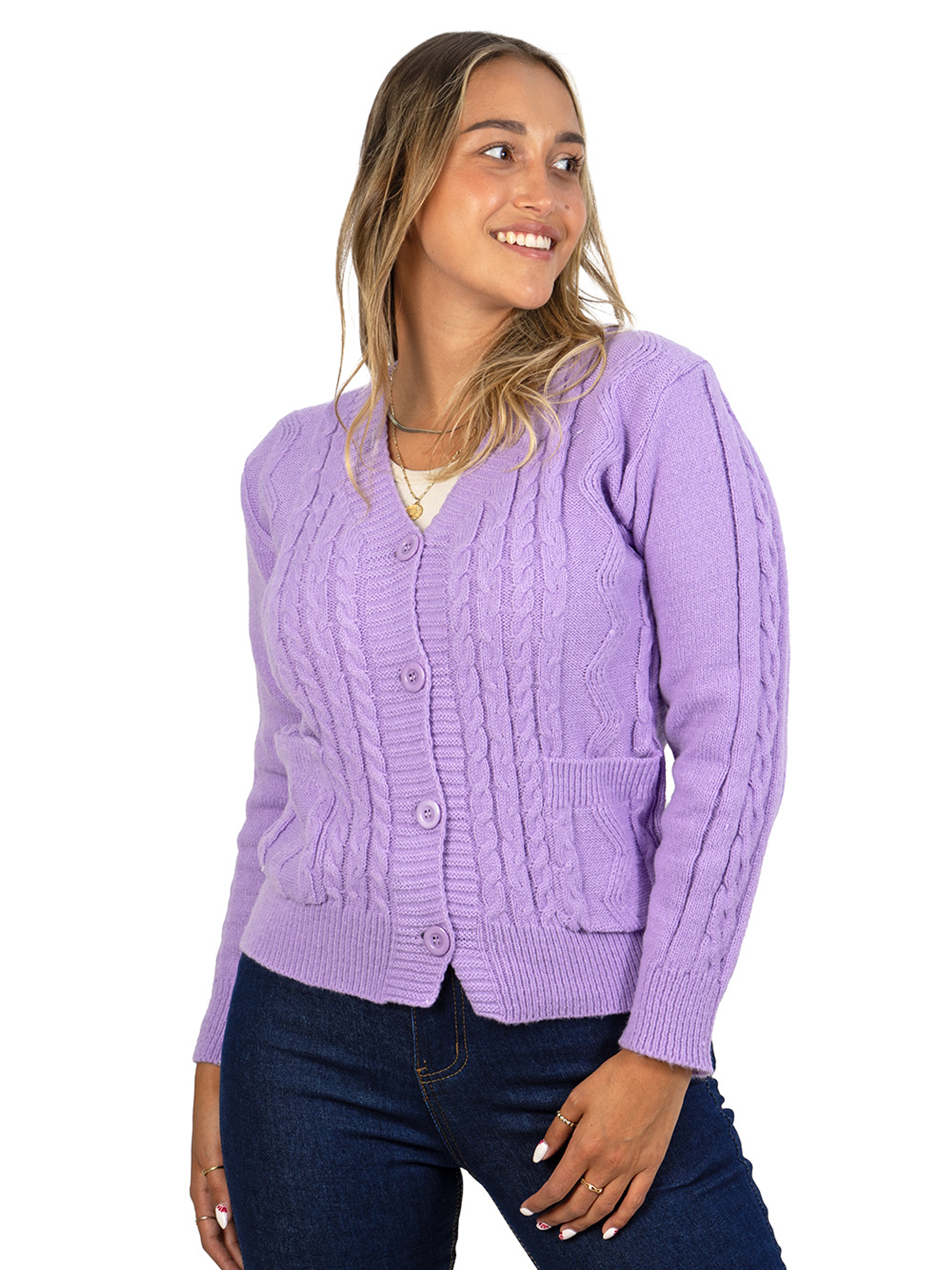 Chaleco básico colores trenzado Ana 6