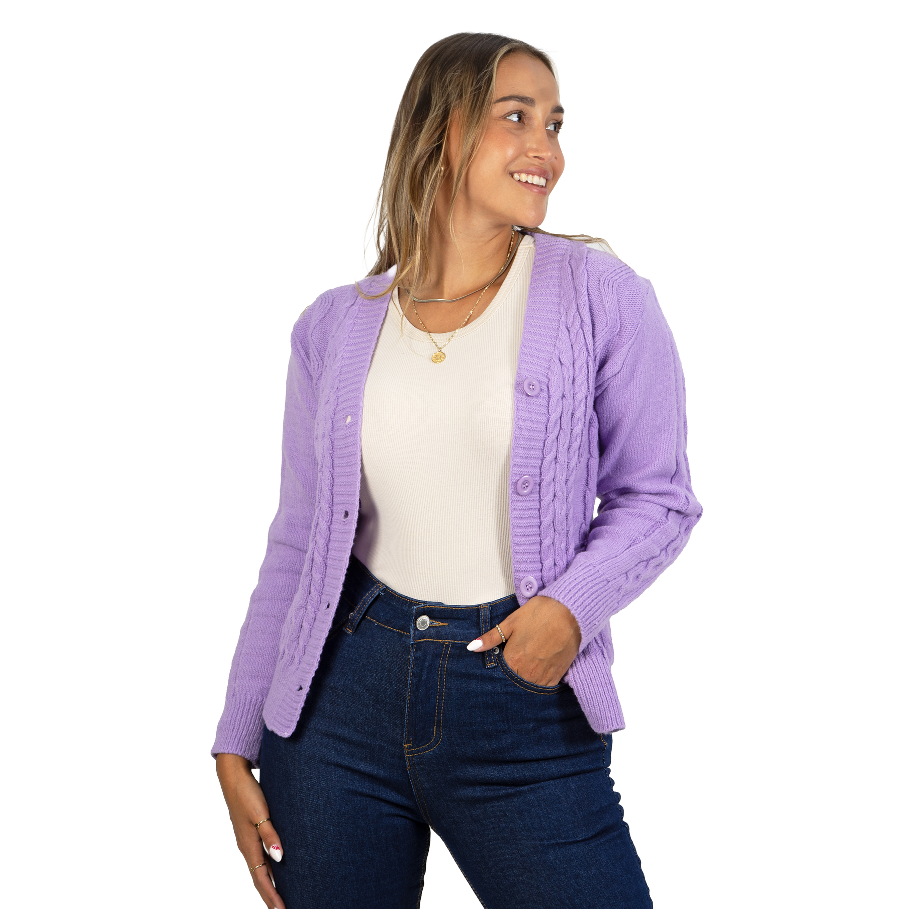 Chaleco básico colores trenzado Ana 7