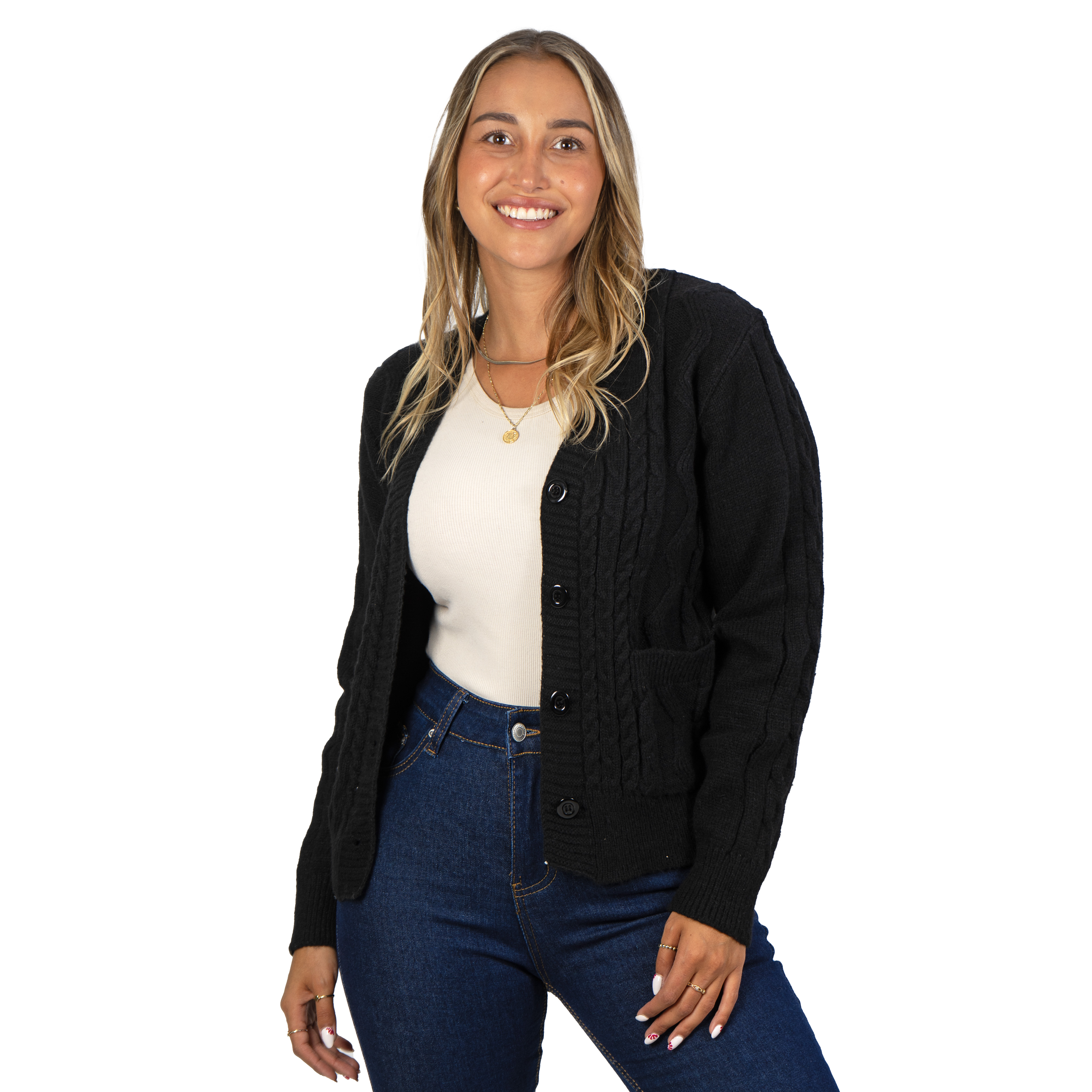 Chaleco básico colores trenzado Ana 9