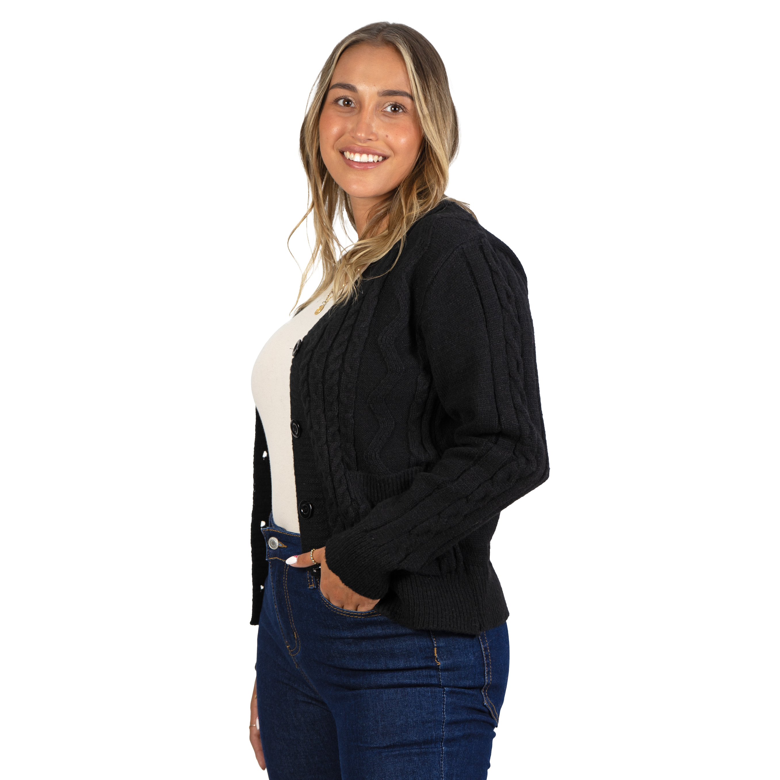 Chaleco básico colores trenzado Ana 10