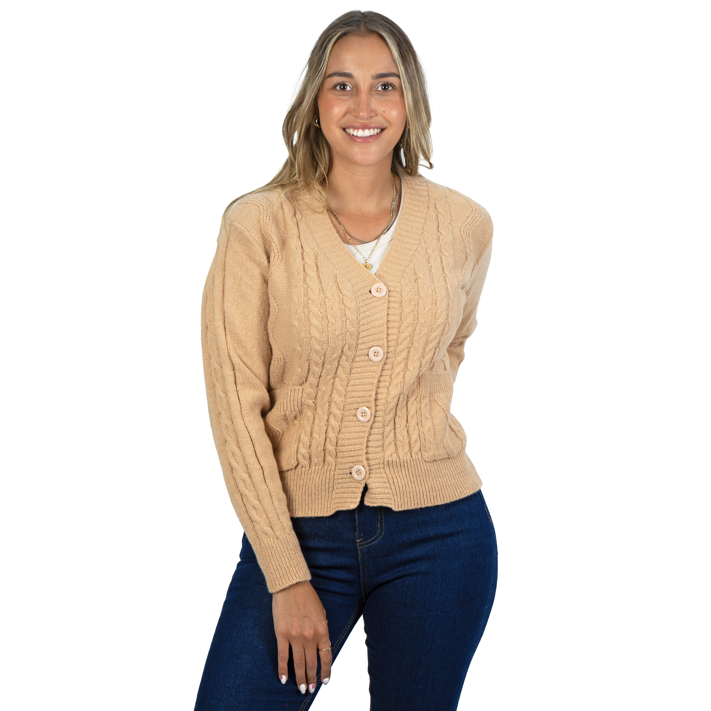 Chaleco básico colores trenzado Ana 2