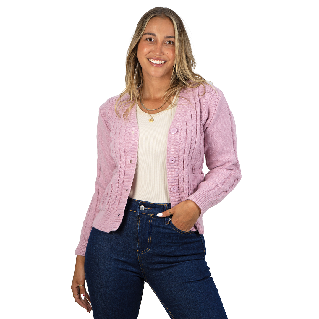 Chaleco básico colores trenzado Ana 13