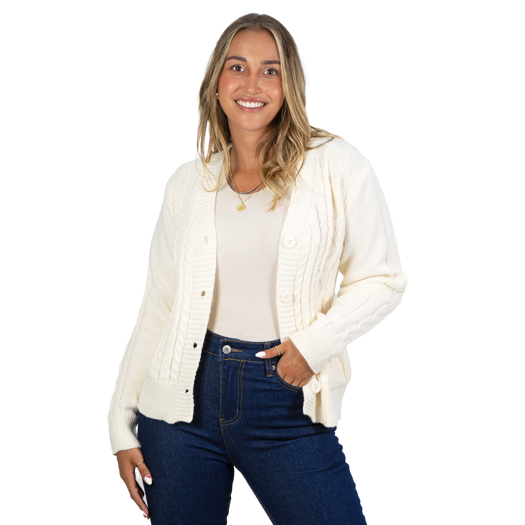 Chaleco básico colores trenzado Ana 16