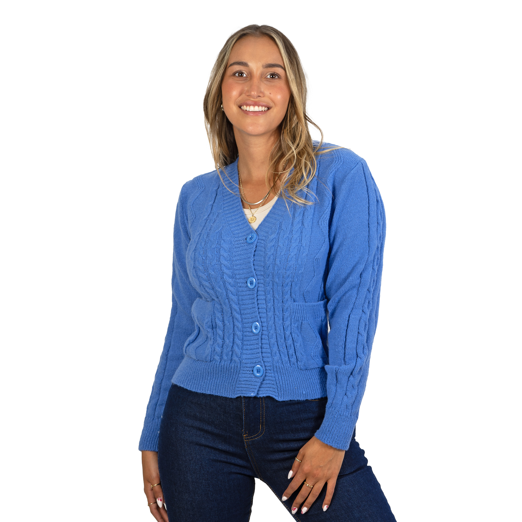 Chaleco básico colores trenzado Ana 18