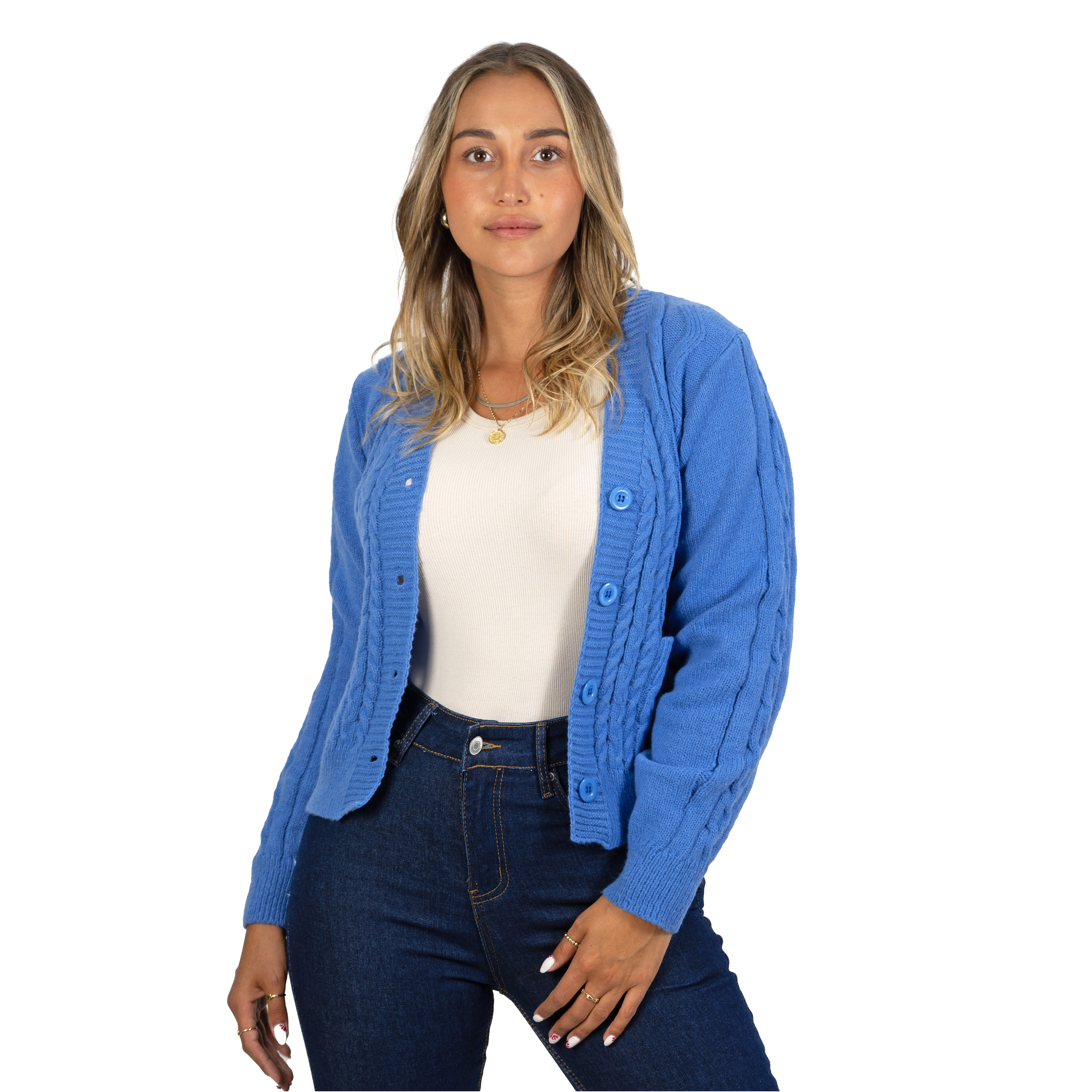 Chaleco básico colores trenzado Ana 19