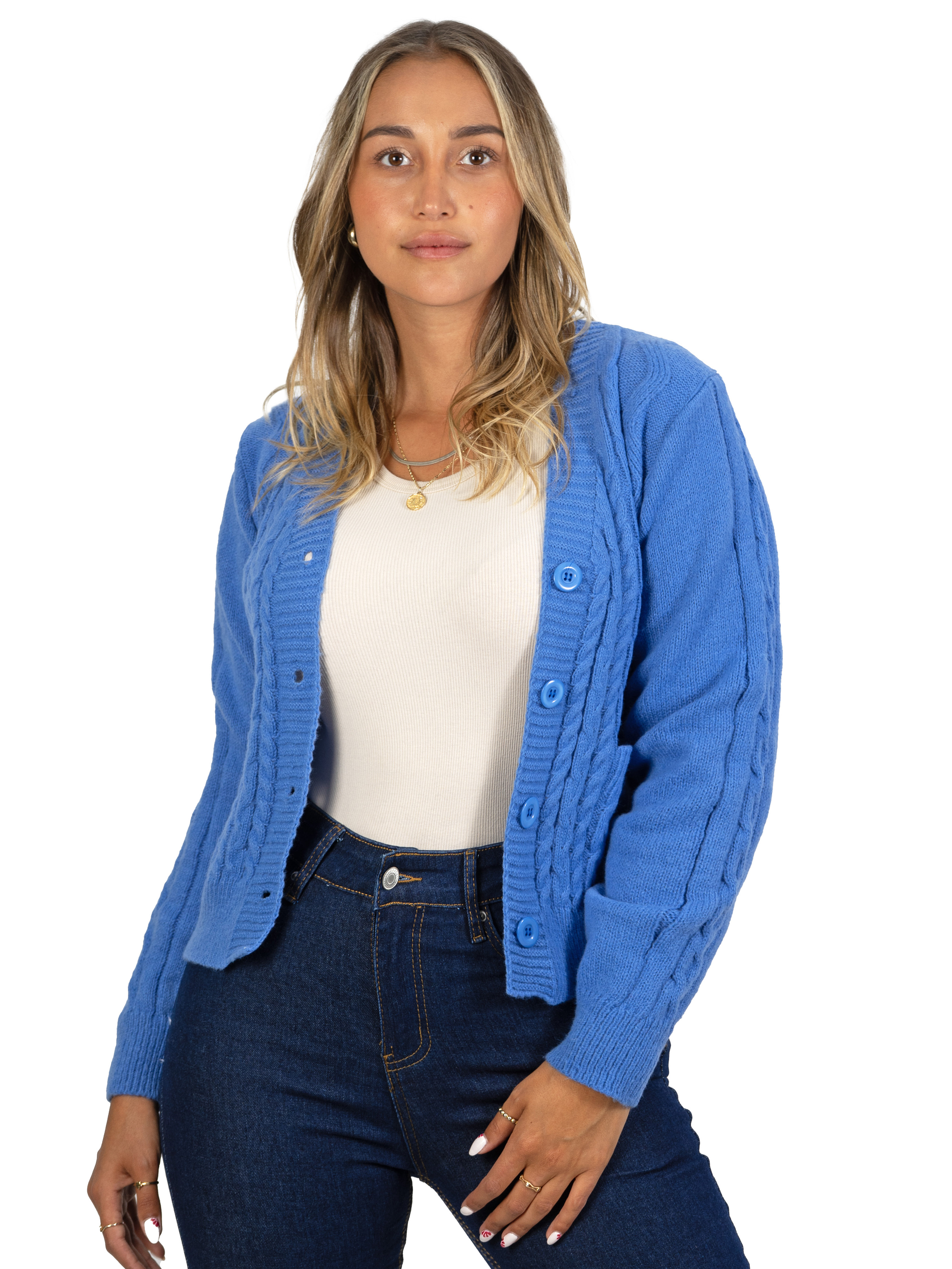 Chaleco básico colores trenzado Ana 19