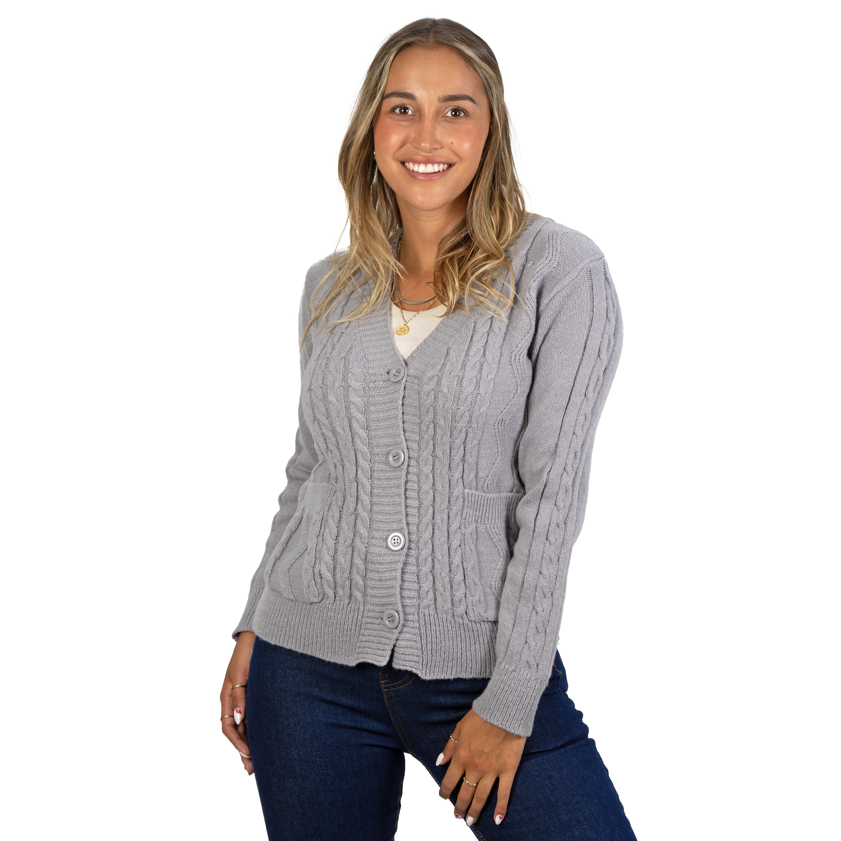 Chaleco básico colores trenzado Ana 20