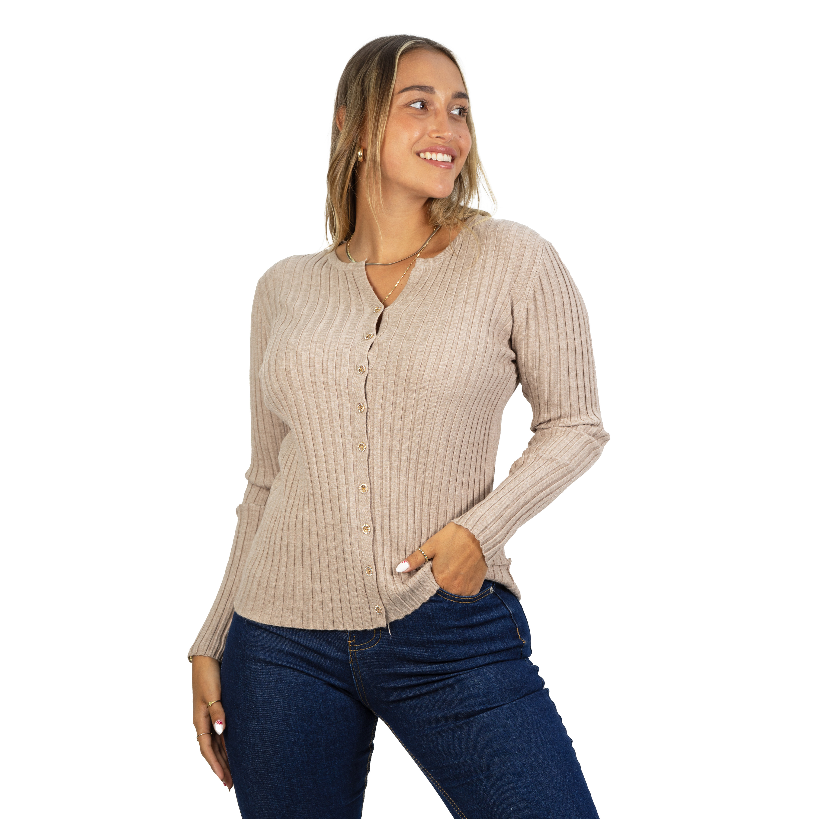 Sweater Básico con Botones colores 1