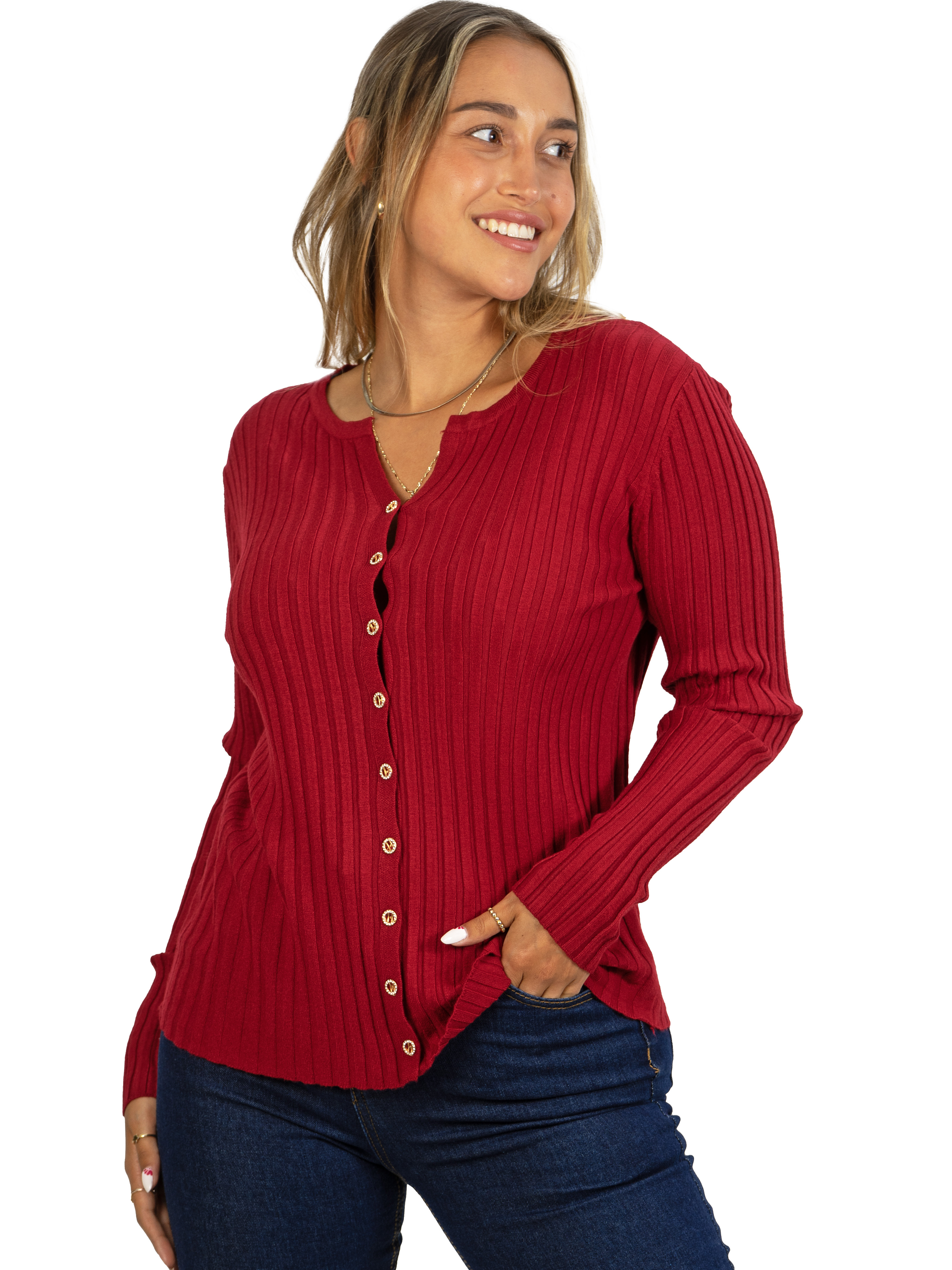 Sweater Básico con Botones colores 13