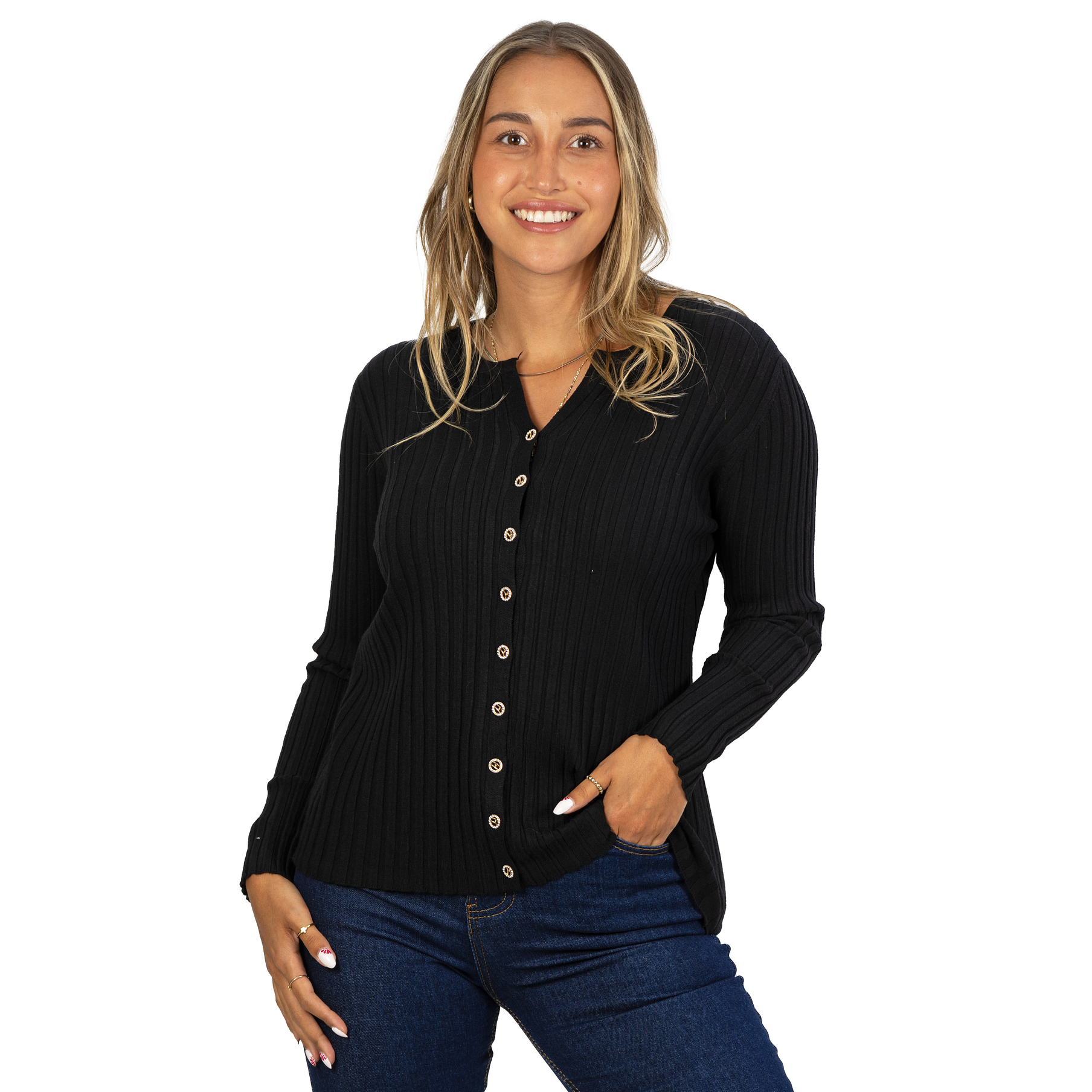 Sweater Básico con Botones colores 15