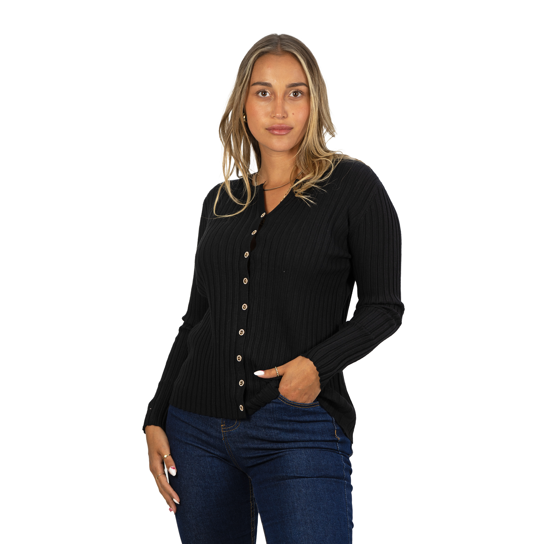 Sweater Básico con Botones colores 16