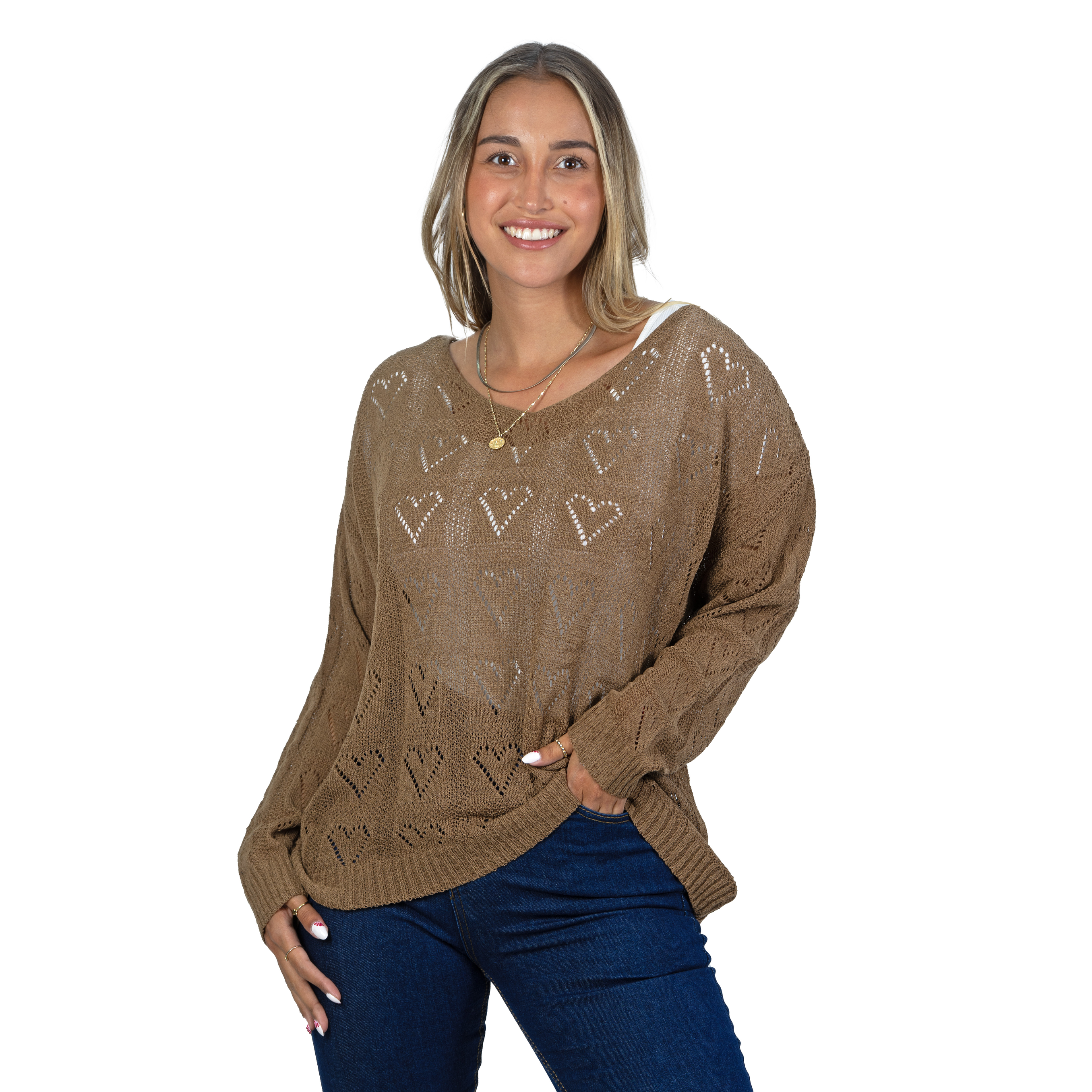 Chaleco Mujer  Hilo tejido Oversize Sofía 1