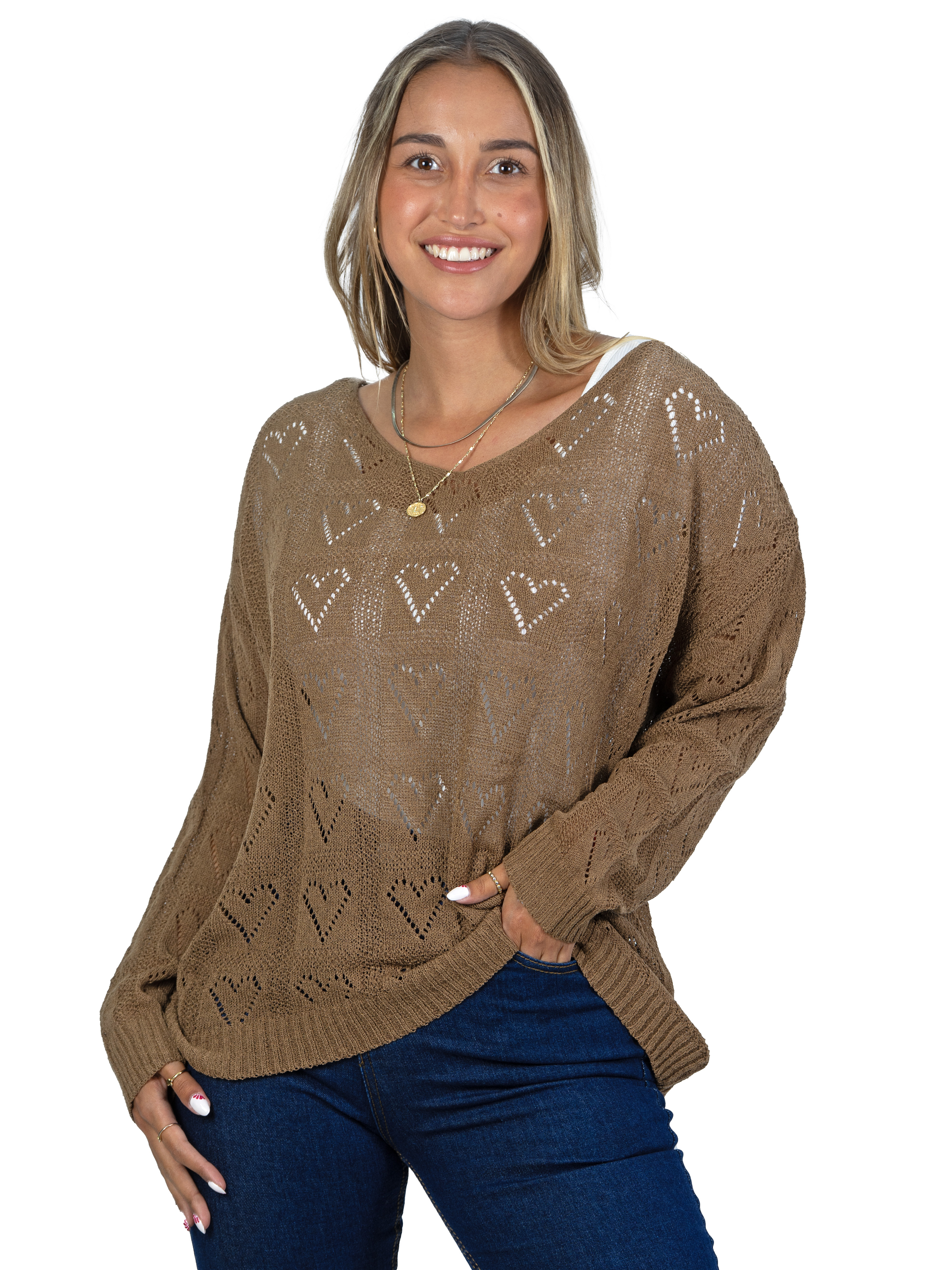 Chaleco Mujer  Hilo tejido Oversize Sofía 1