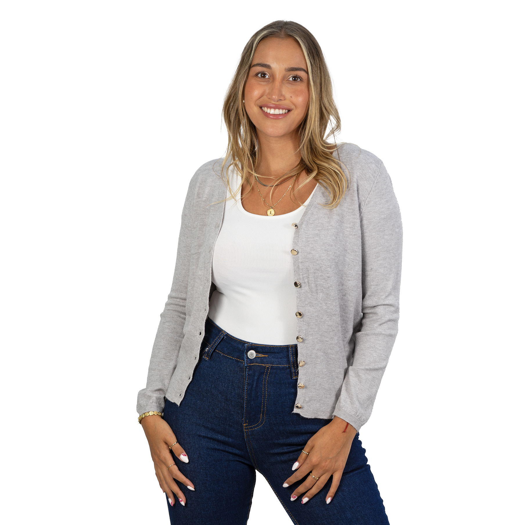 Chaleco botones tapadito colores Atenea 1