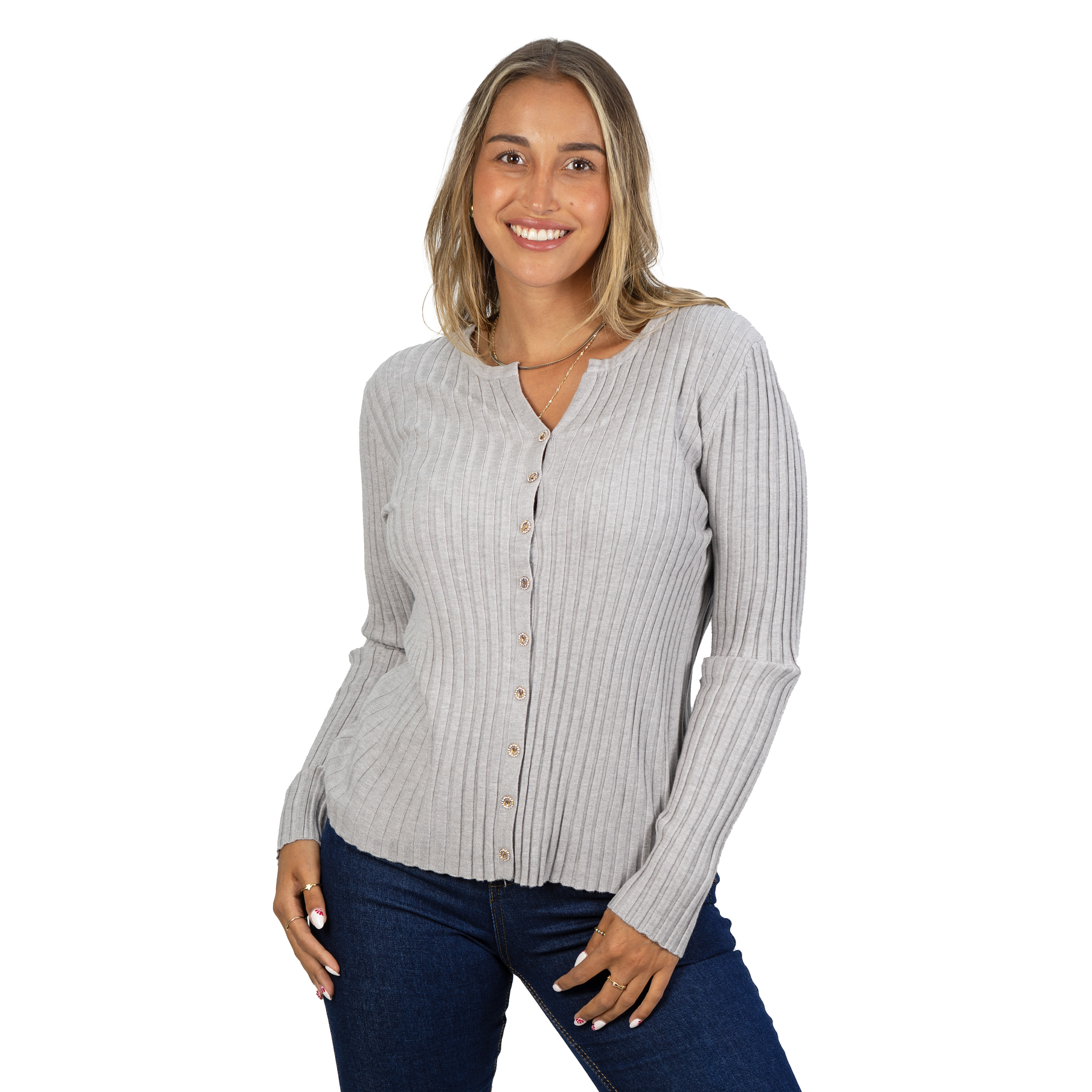 Sweater Básico con Botones colores 19