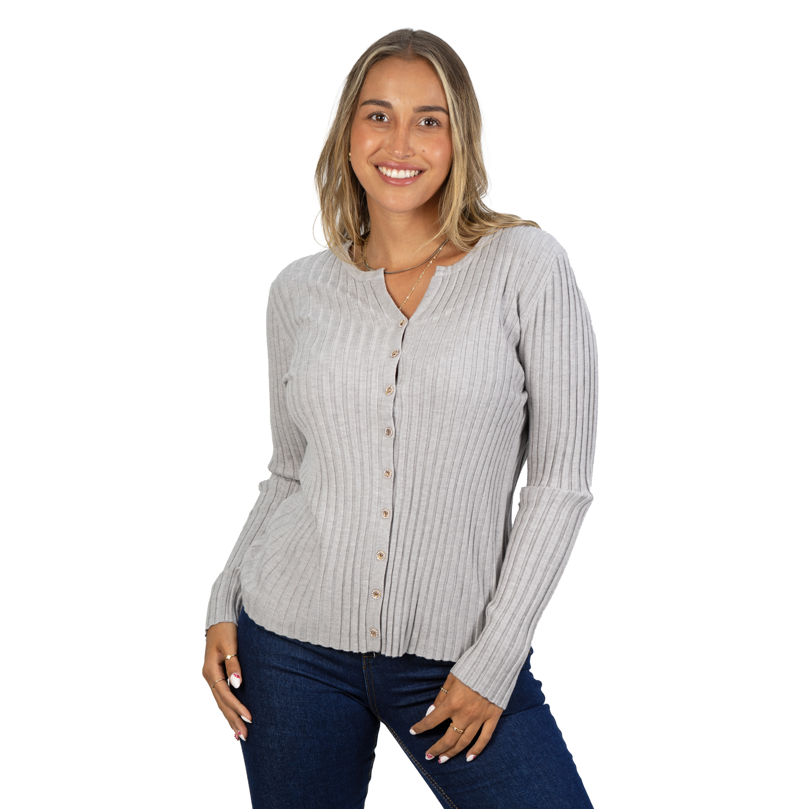 Sweater Básico con Botones colores 19