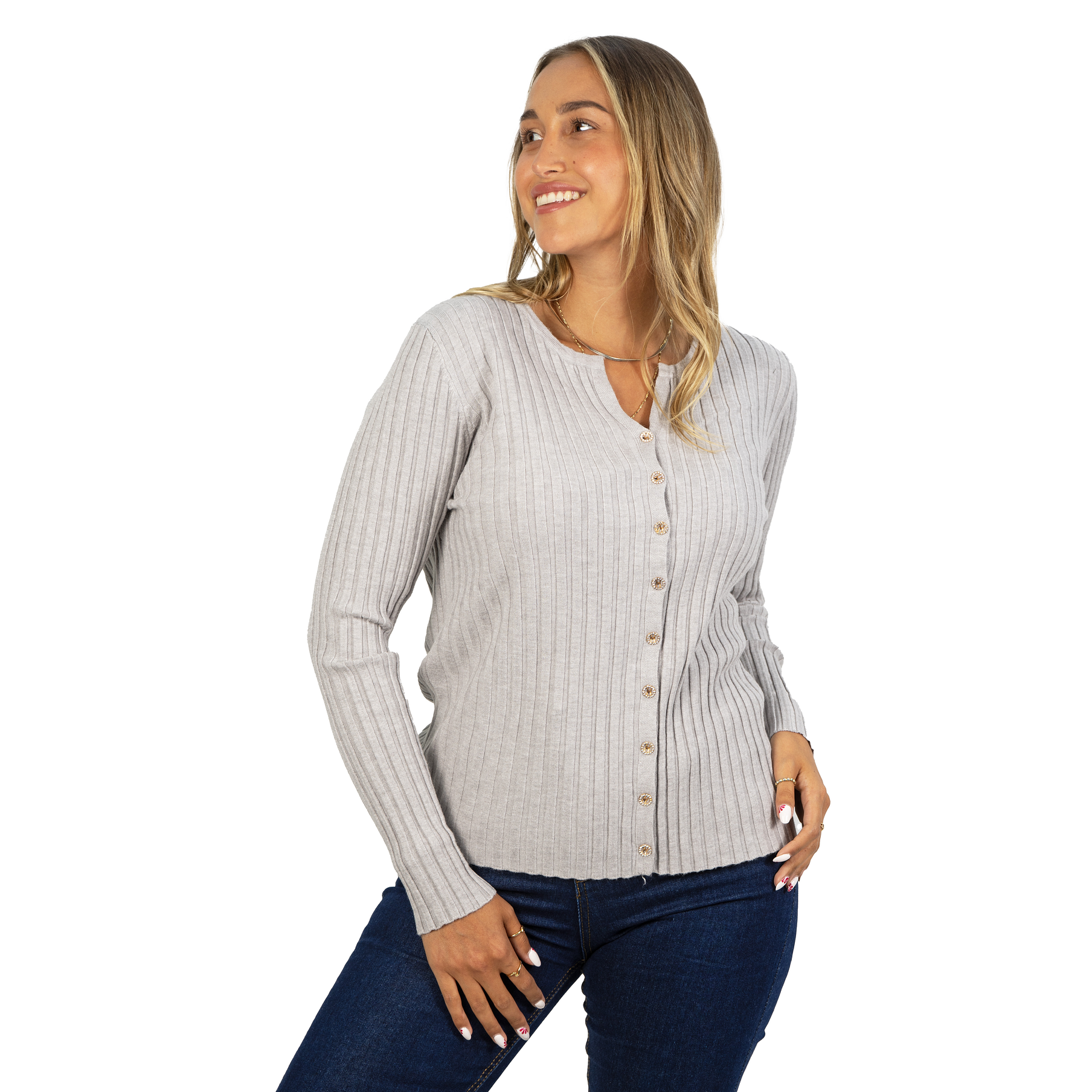 Sweater Básico con Botones colores 20