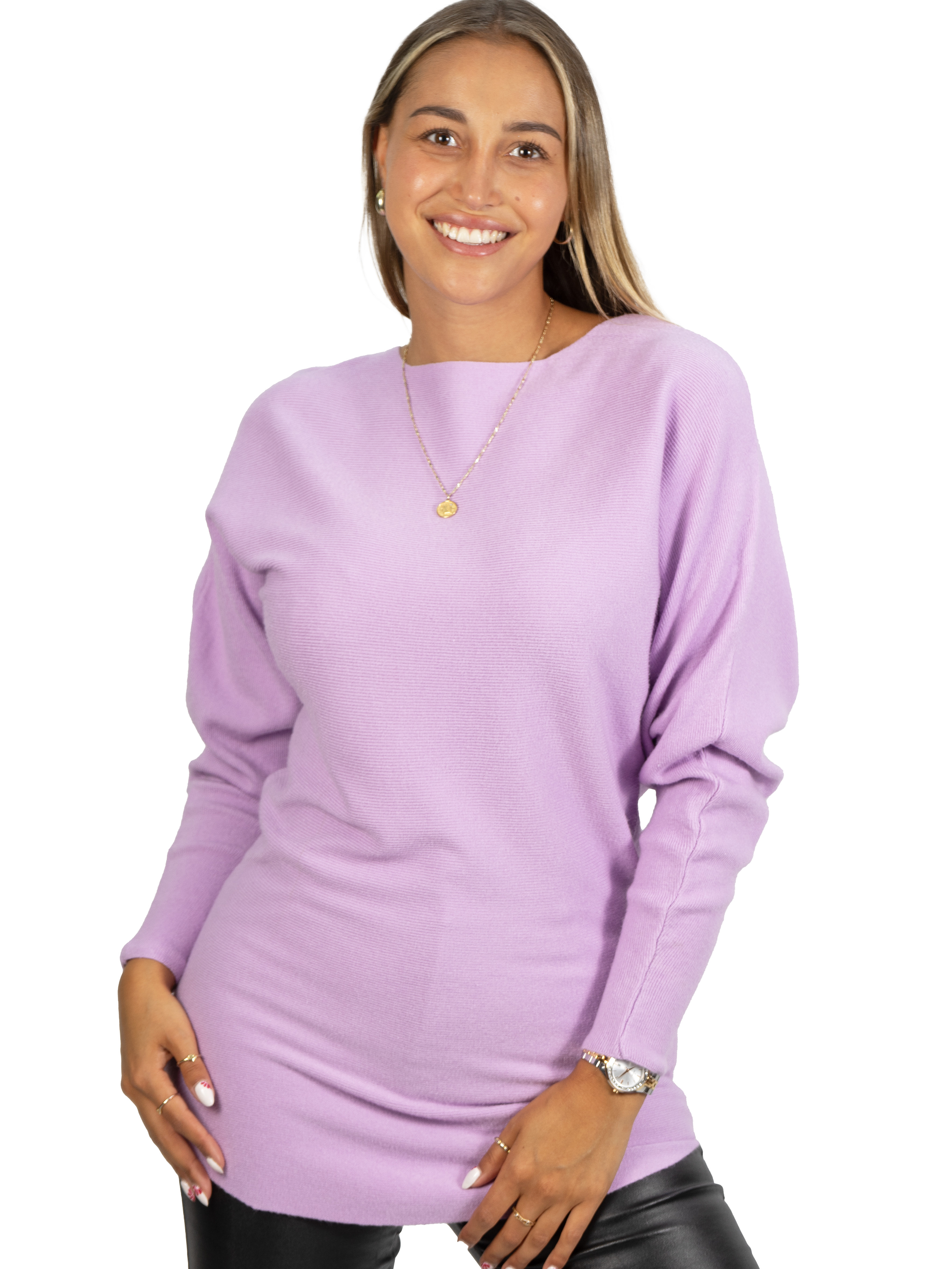 Sweater manga murciélago largo colores mujer 15