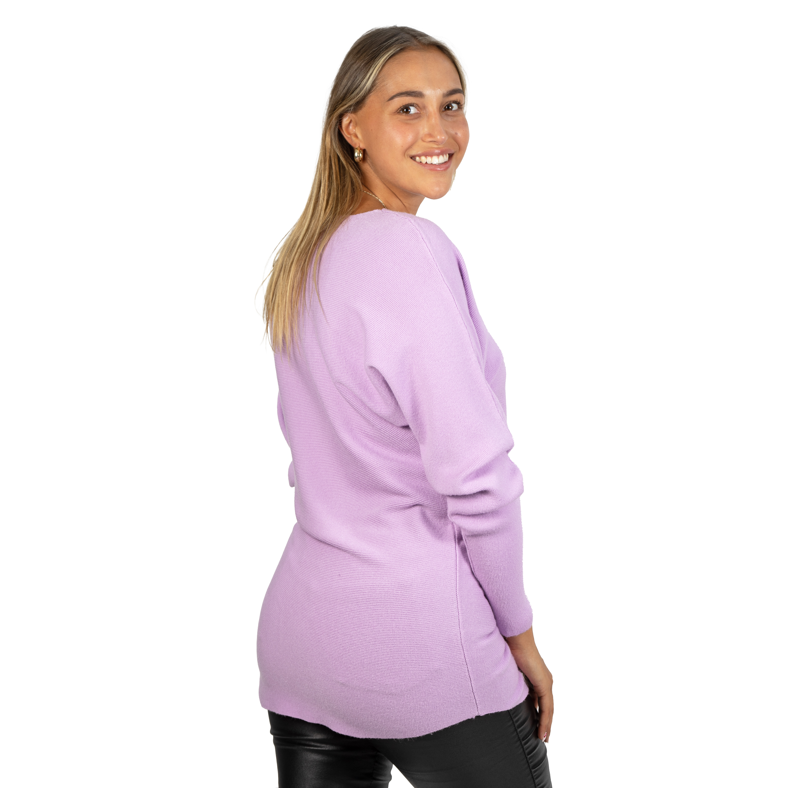 Sweater manga murciélago largo colores mujer 17