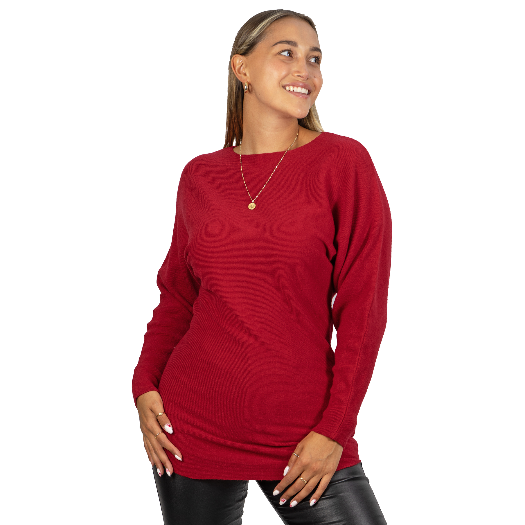Sweater manga murciélago largo colores mujer 18