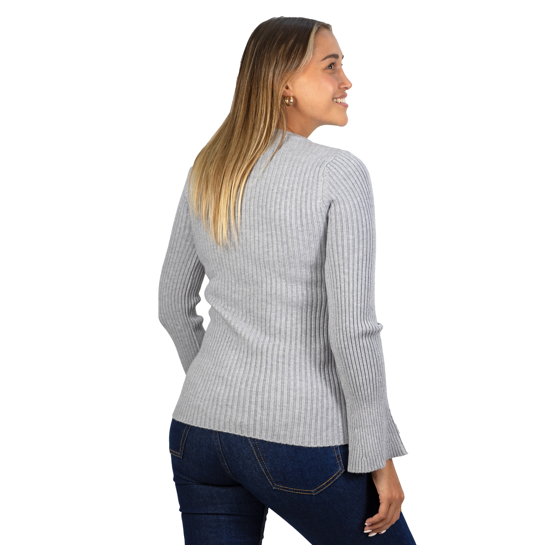 Sweater básico polera invierno colores manga acampanada 5