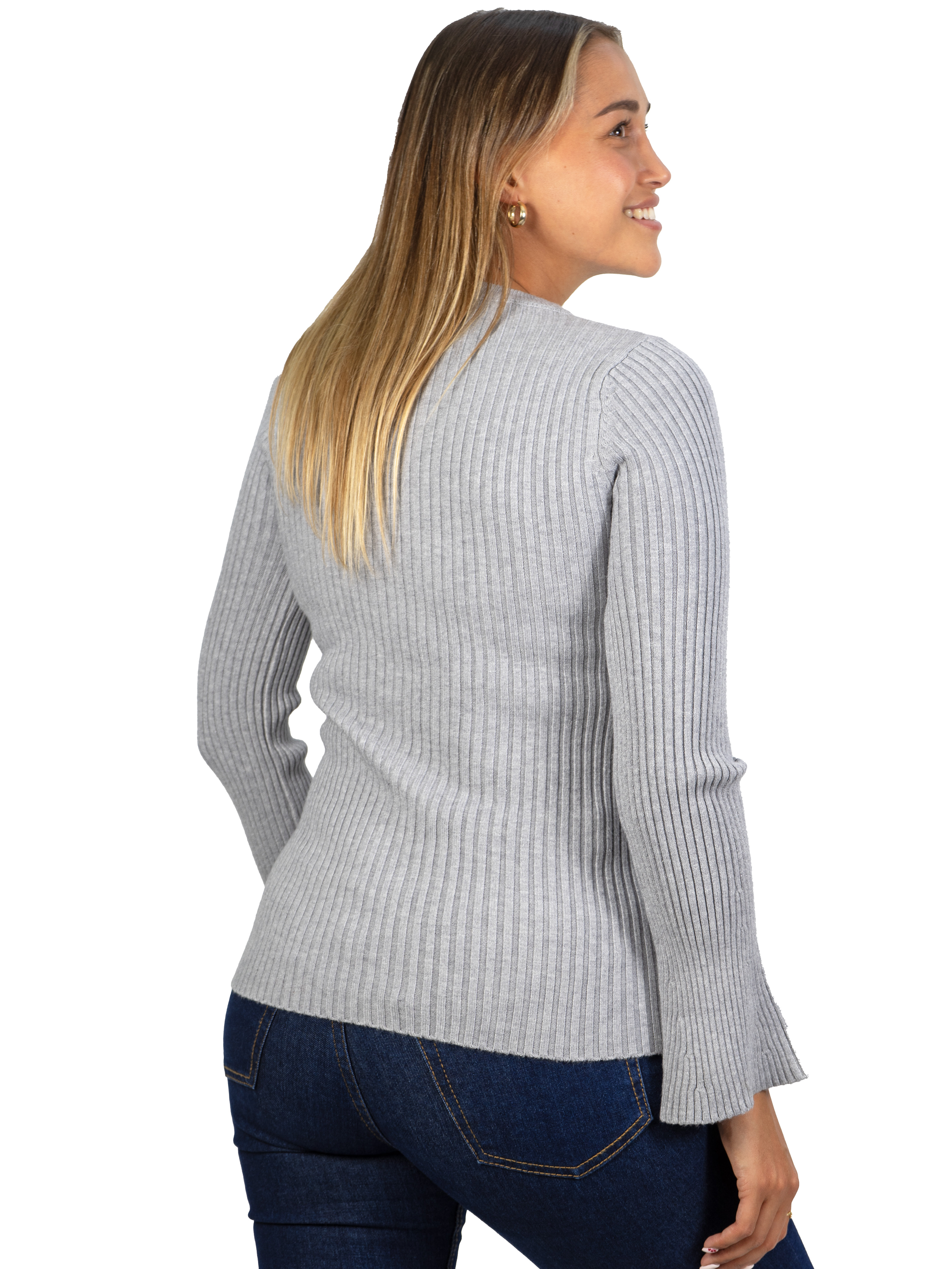 Sweater básico polera invierno colores manga acampanada 5