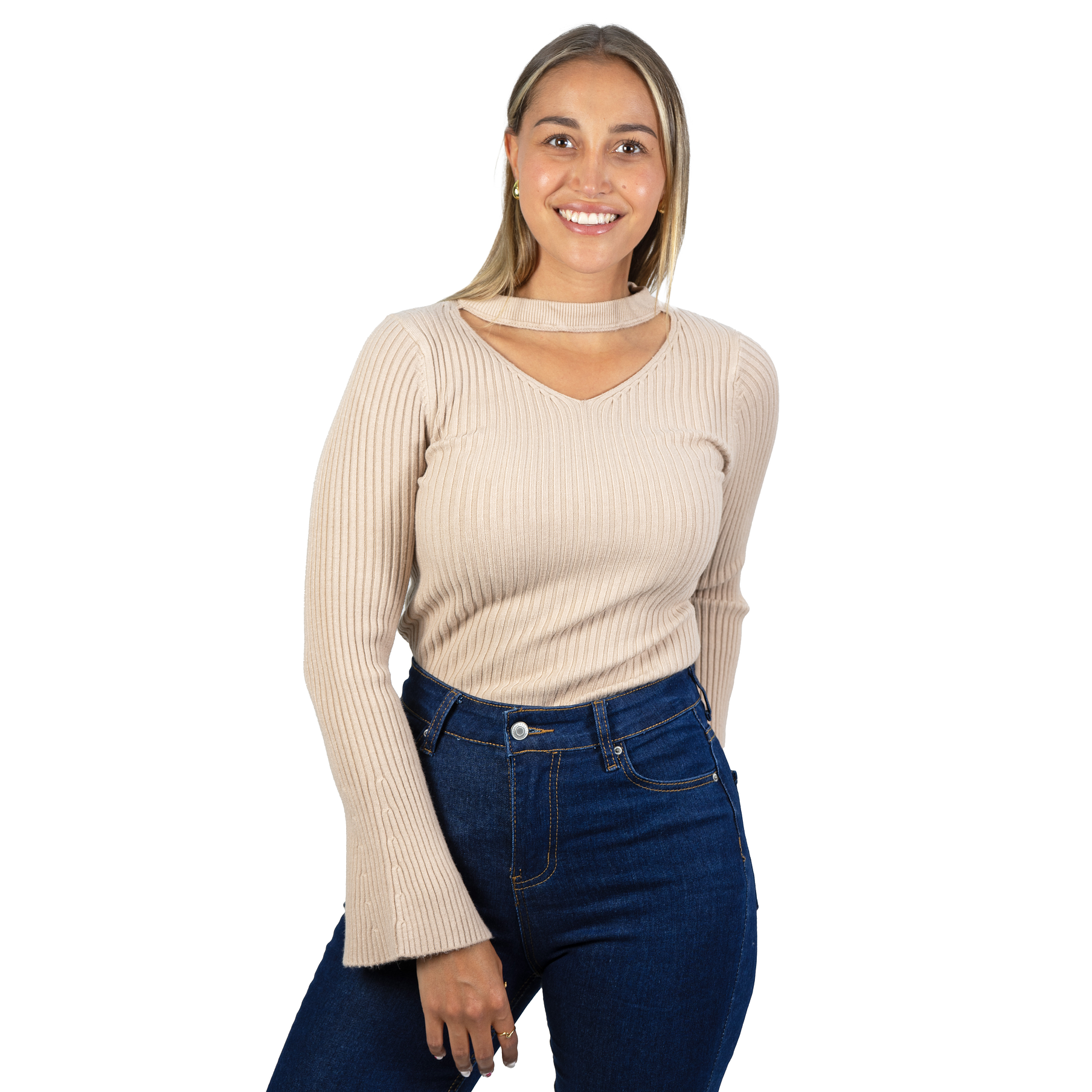 Sweater básico polera invierno colores manga acampanada 20