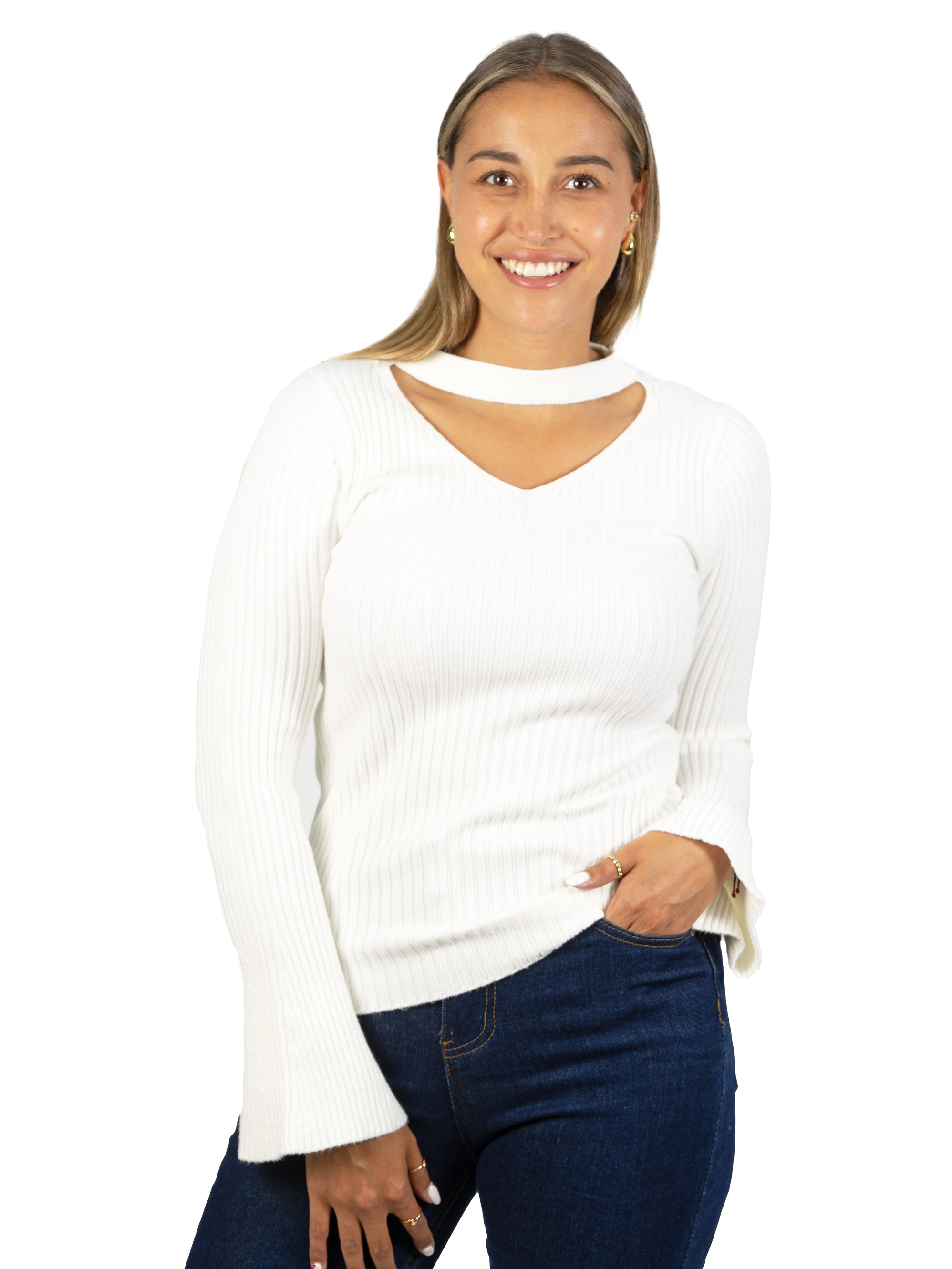 Sweater básico polera invierno colores manga acampanada 22