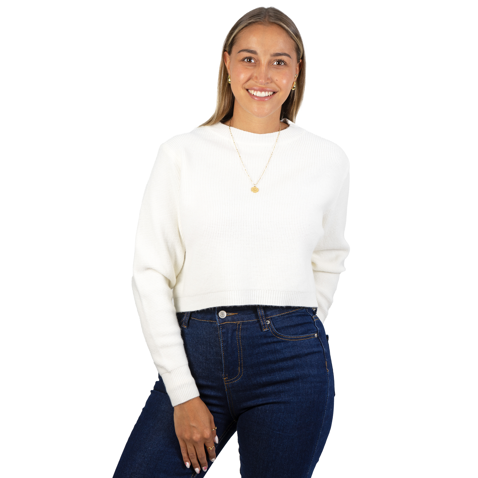 Chaleco mujer crop colores texturado Nissa 4