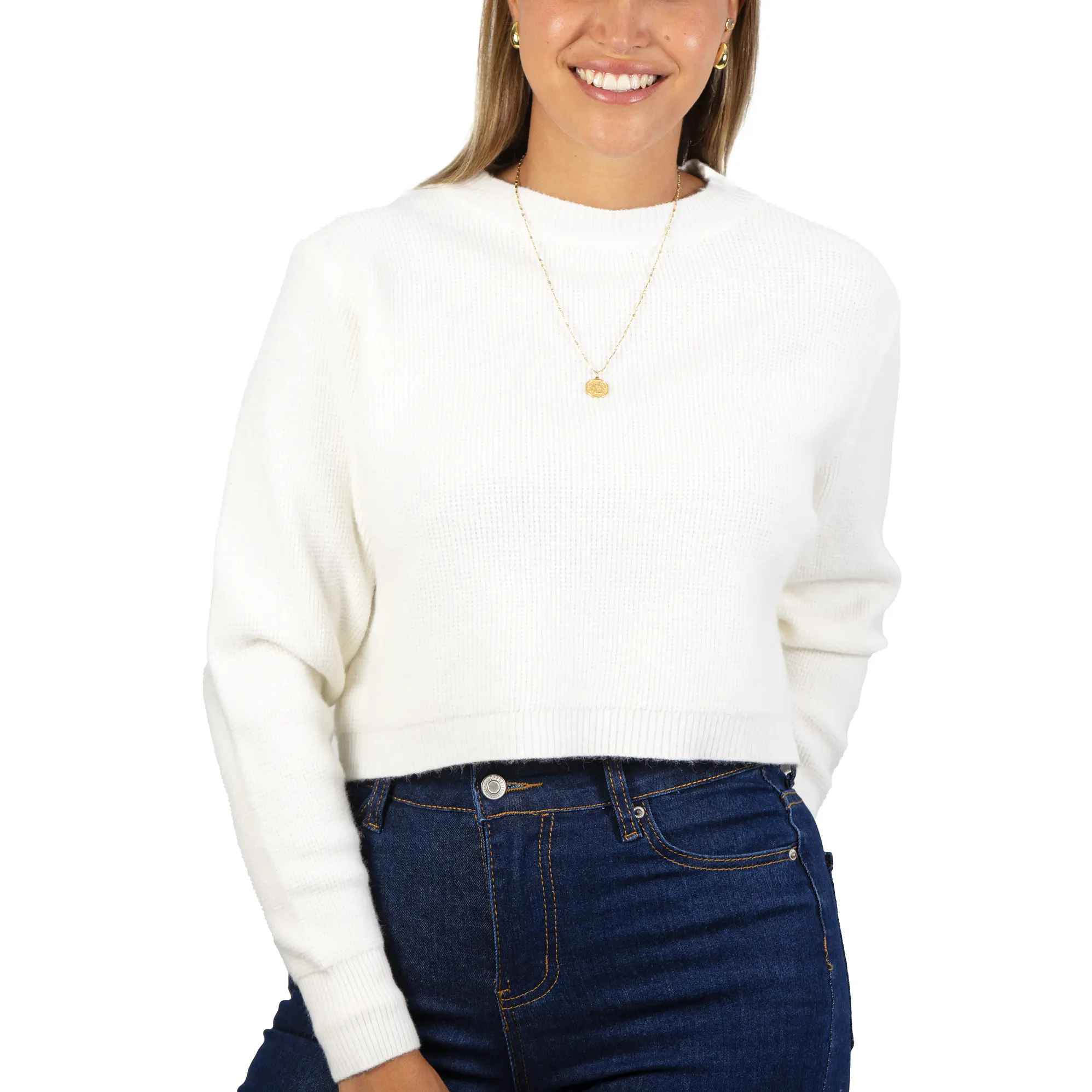 Chaleco mujer crop colores texturado Nissa 4