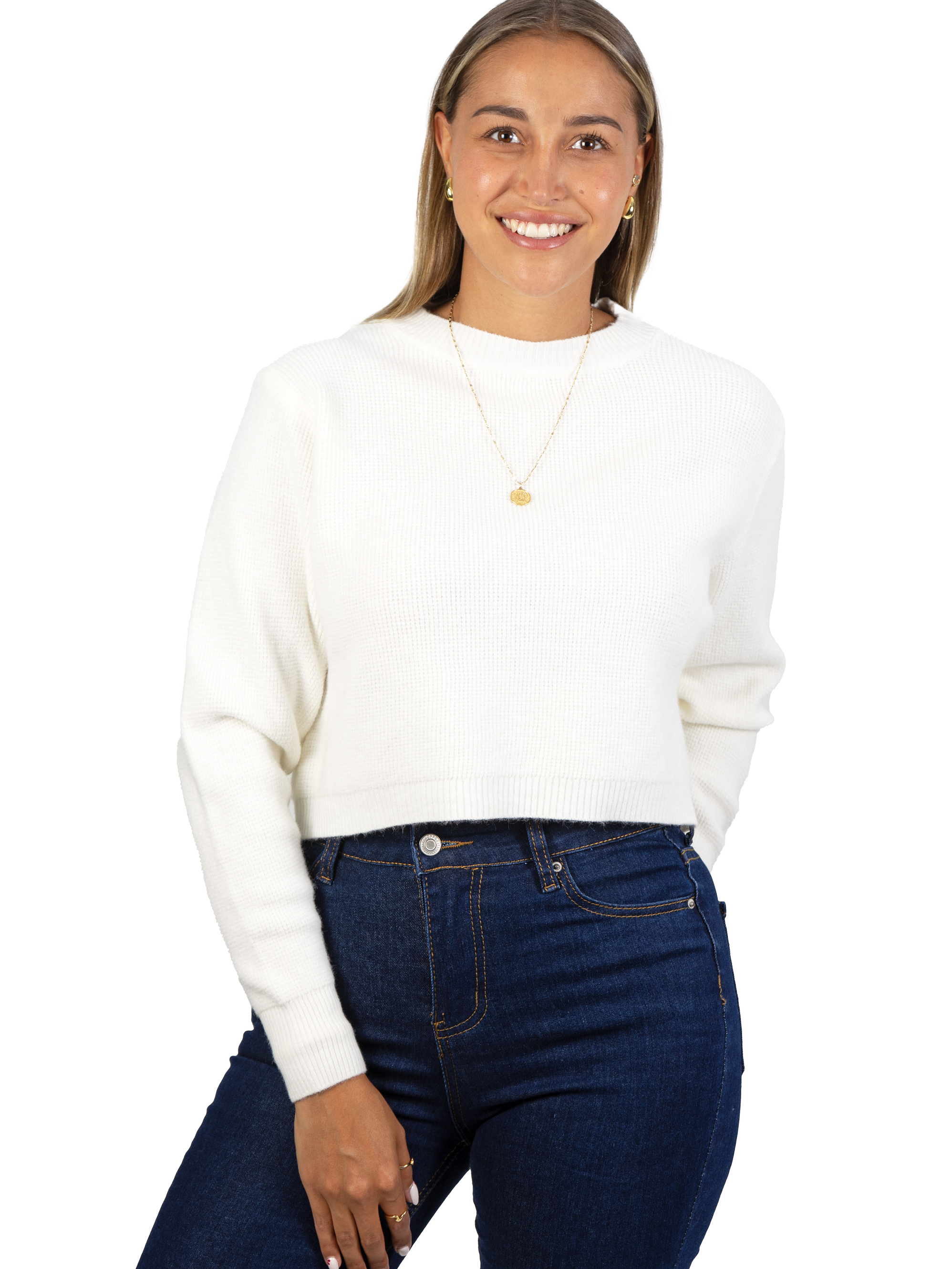Chaleco mujer crop colores texturado Nissa 4