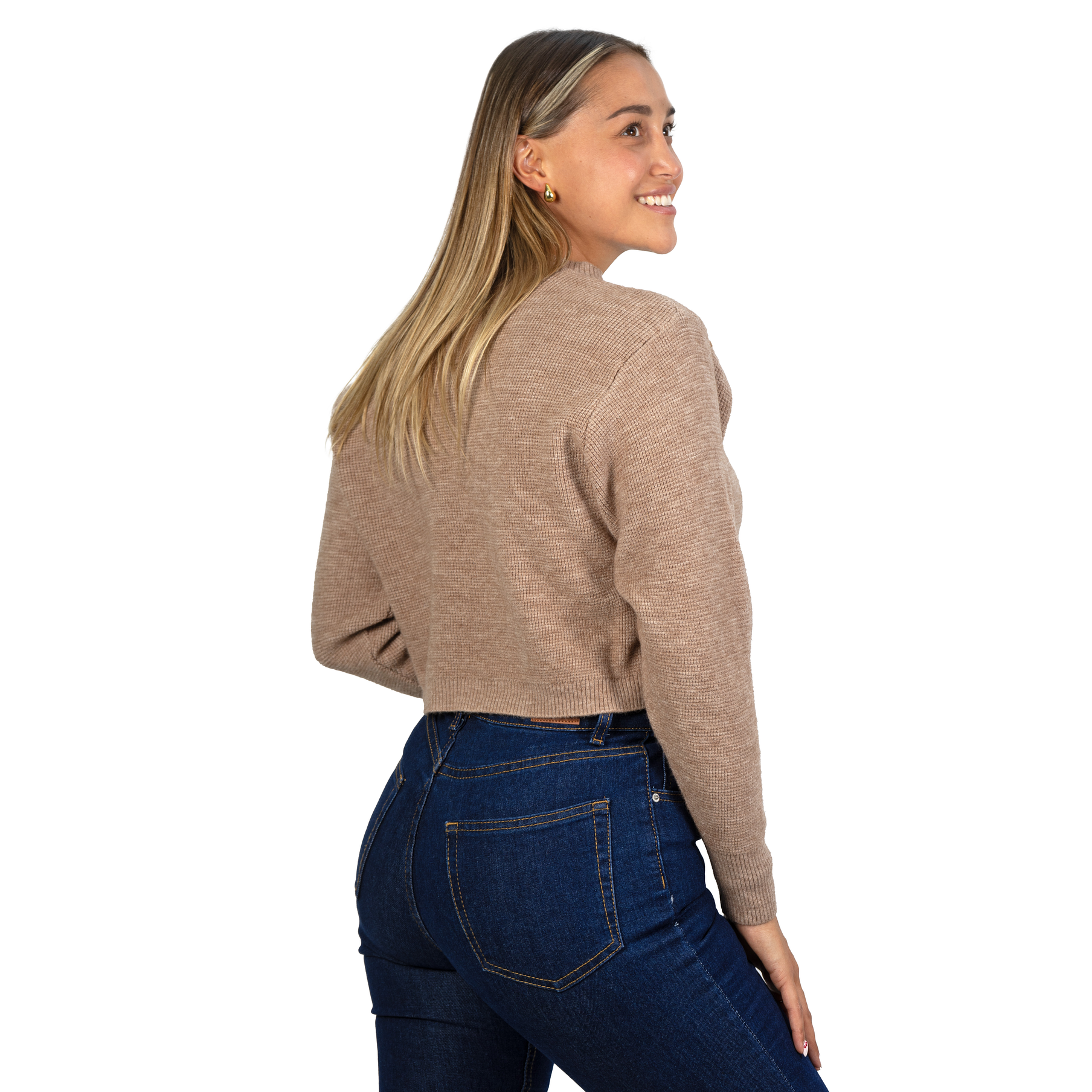 Chaleco mujer crop colores texturado Nissa 7