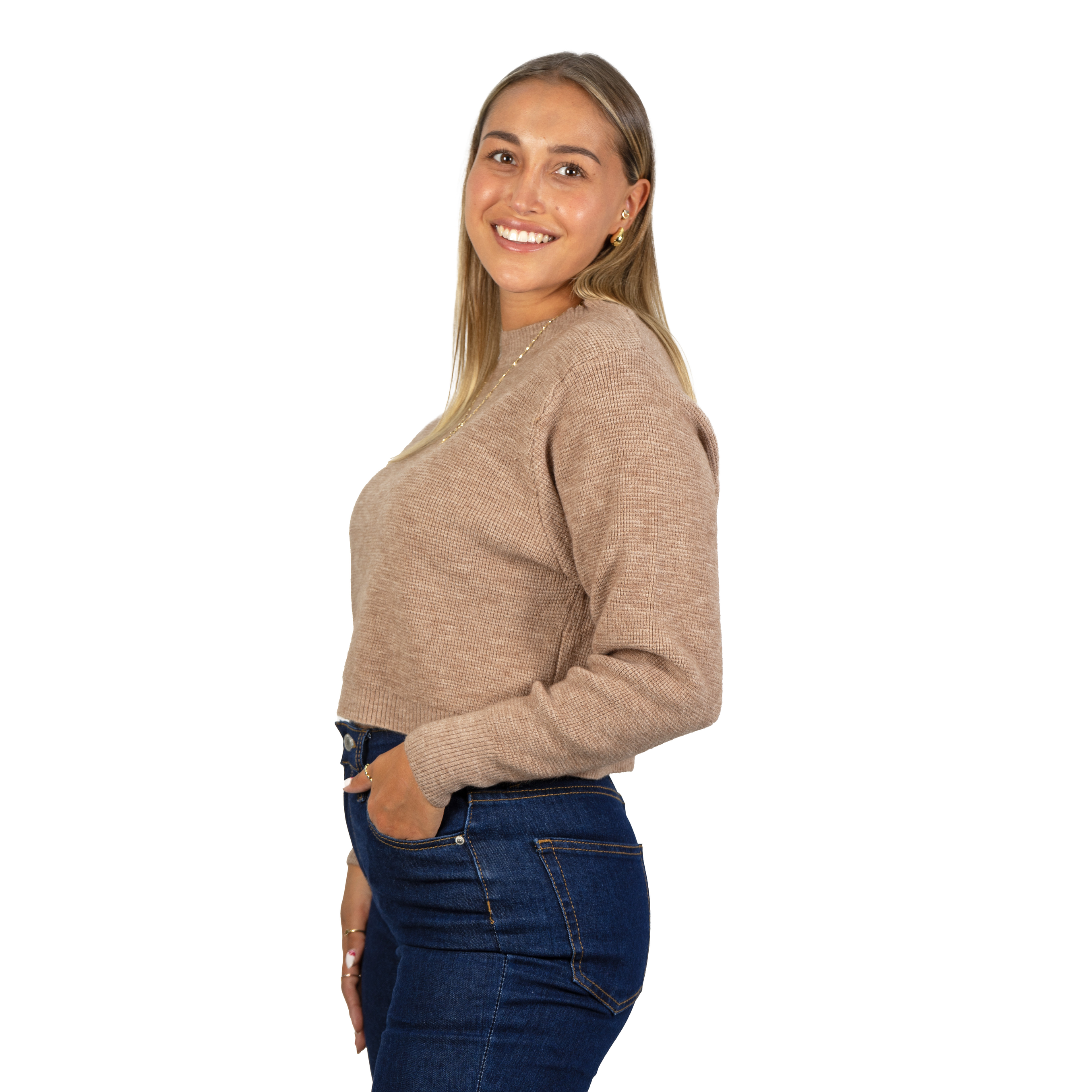 Chaleco mujer crop colores texturado Nissa 2