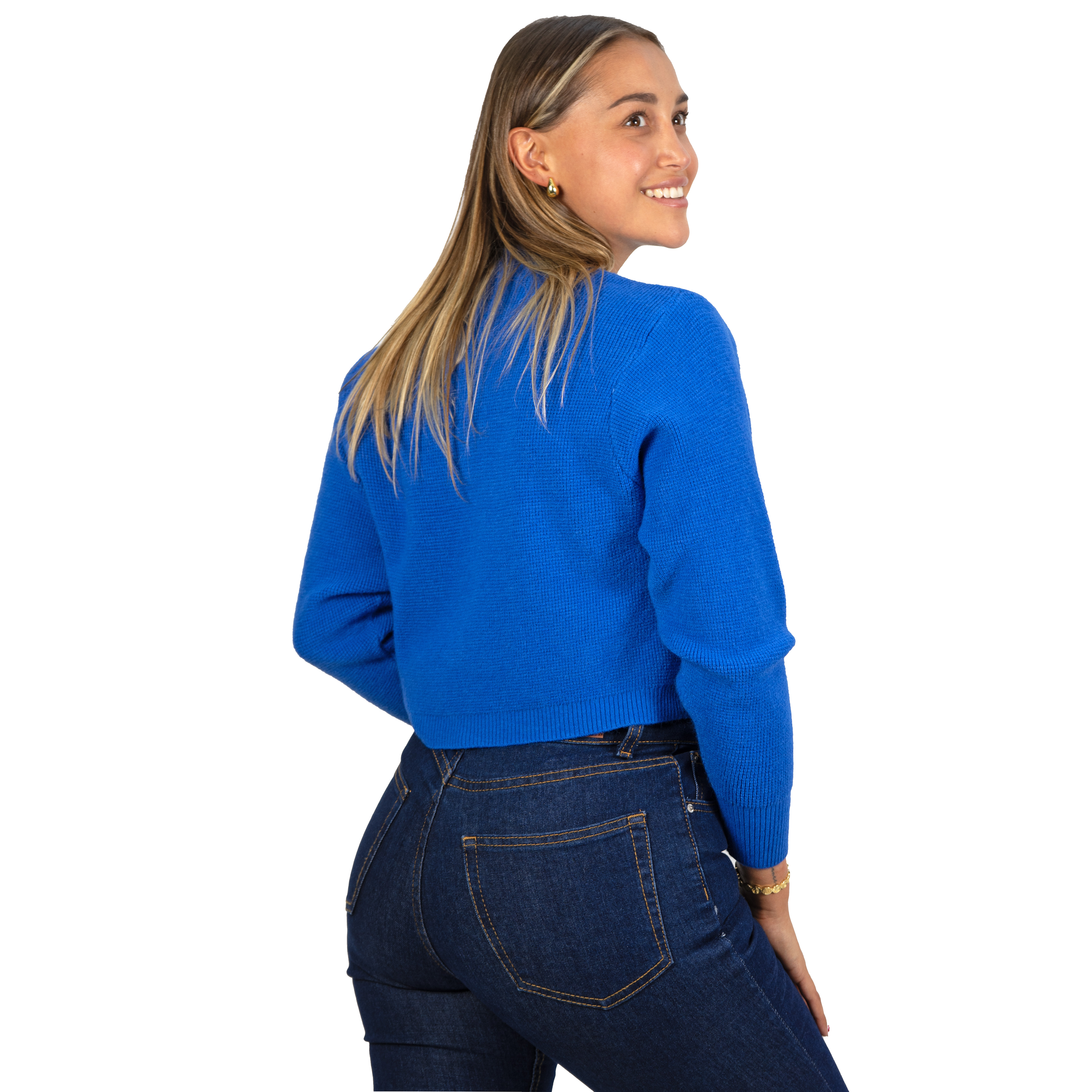 Chaleco mujer crop colores texturado Nissa 8