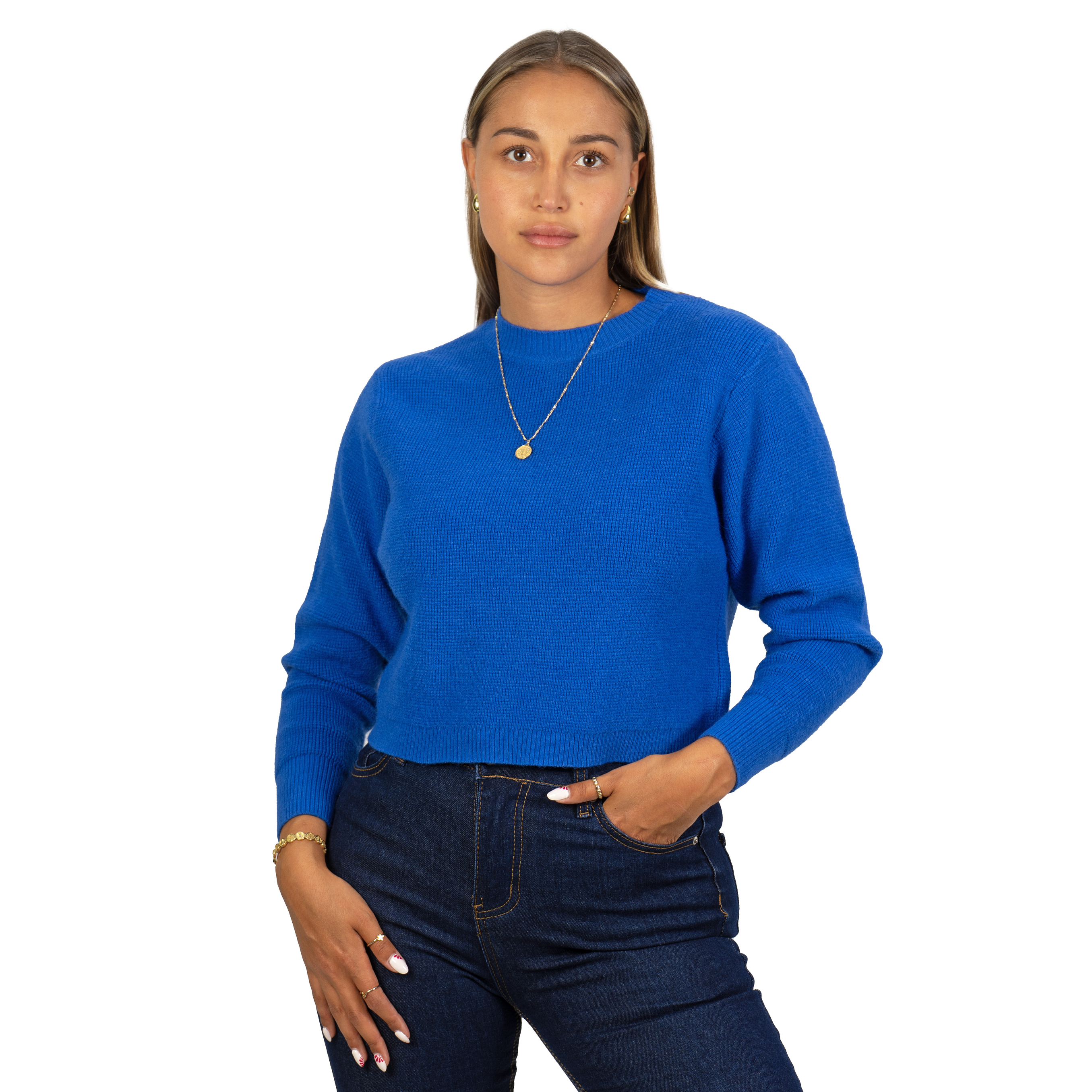 Chaleco mujer crop colores texturado Nissa 10