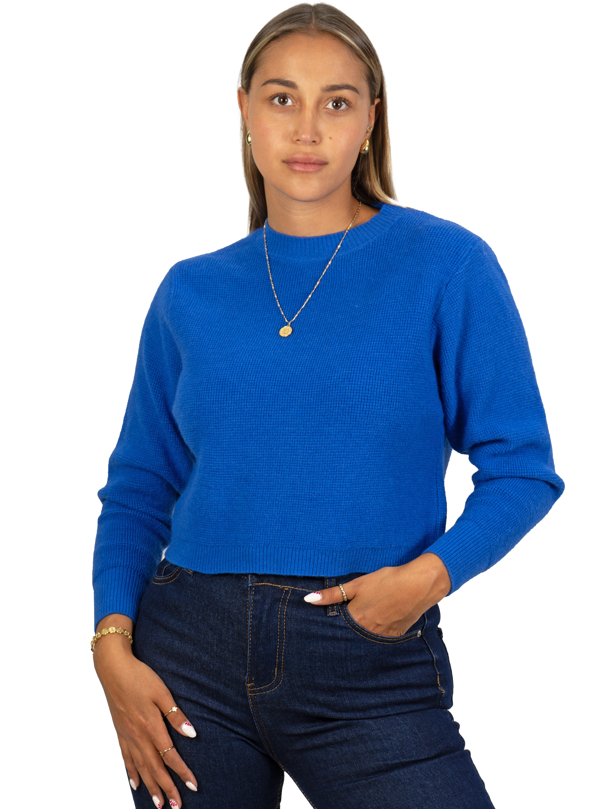 Chaleco mujer crop colores texturado Nissa 10