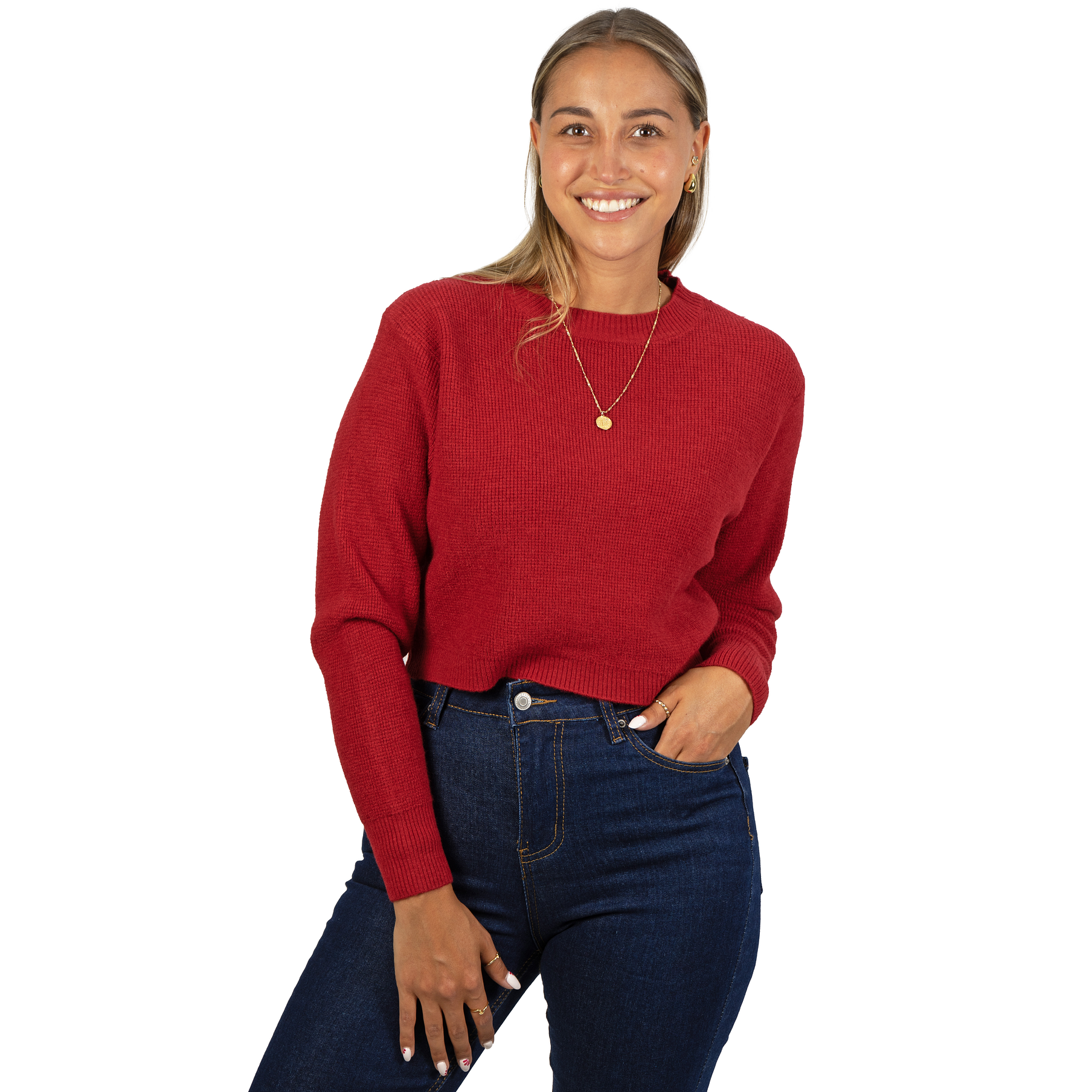 Chaleco mujer crop colores texturado Nissa 11