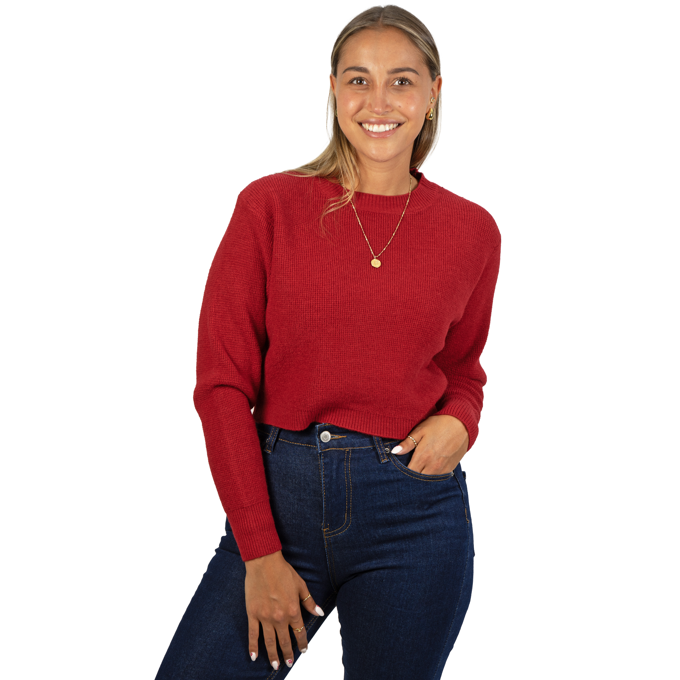 Chaleco mujer crop colores texturado Nissa 11