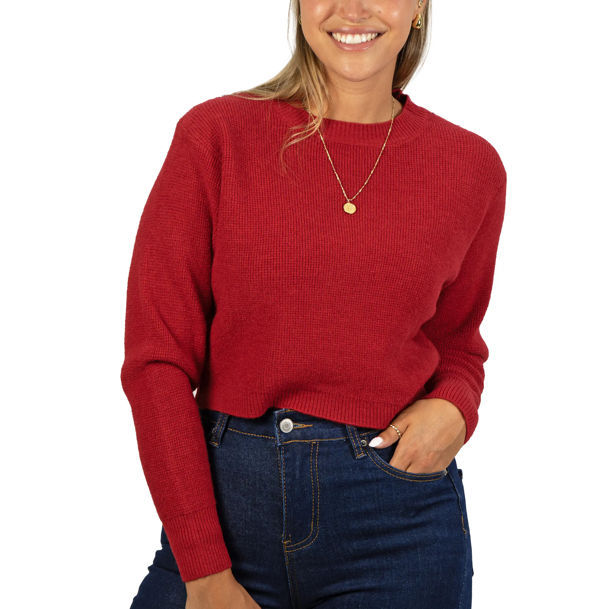 Chaleco mujer crop colores texturado Nissa 11