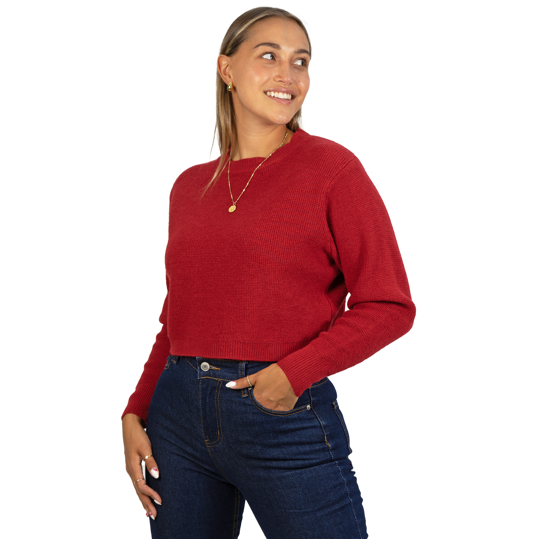 Chaleco mujer crop colores texturado Nissa 12