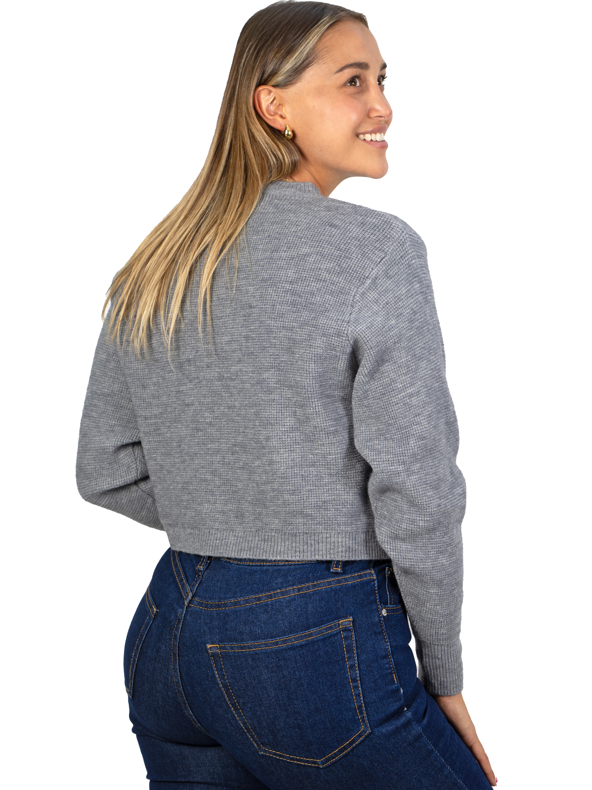 Chaleco mujer crop colores texturado Nissa 13