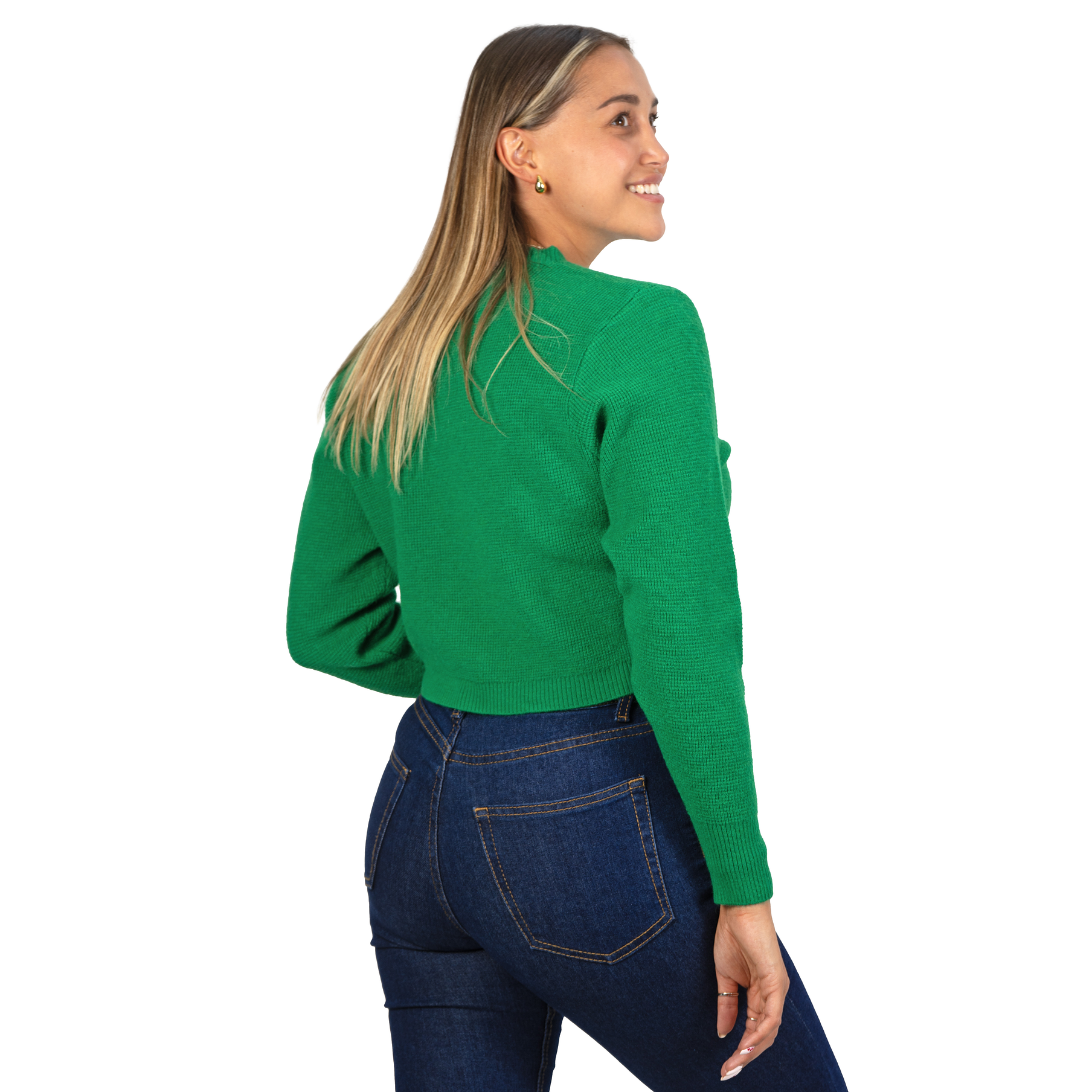 Chaleco mujer crop colores texturado Nissa 17